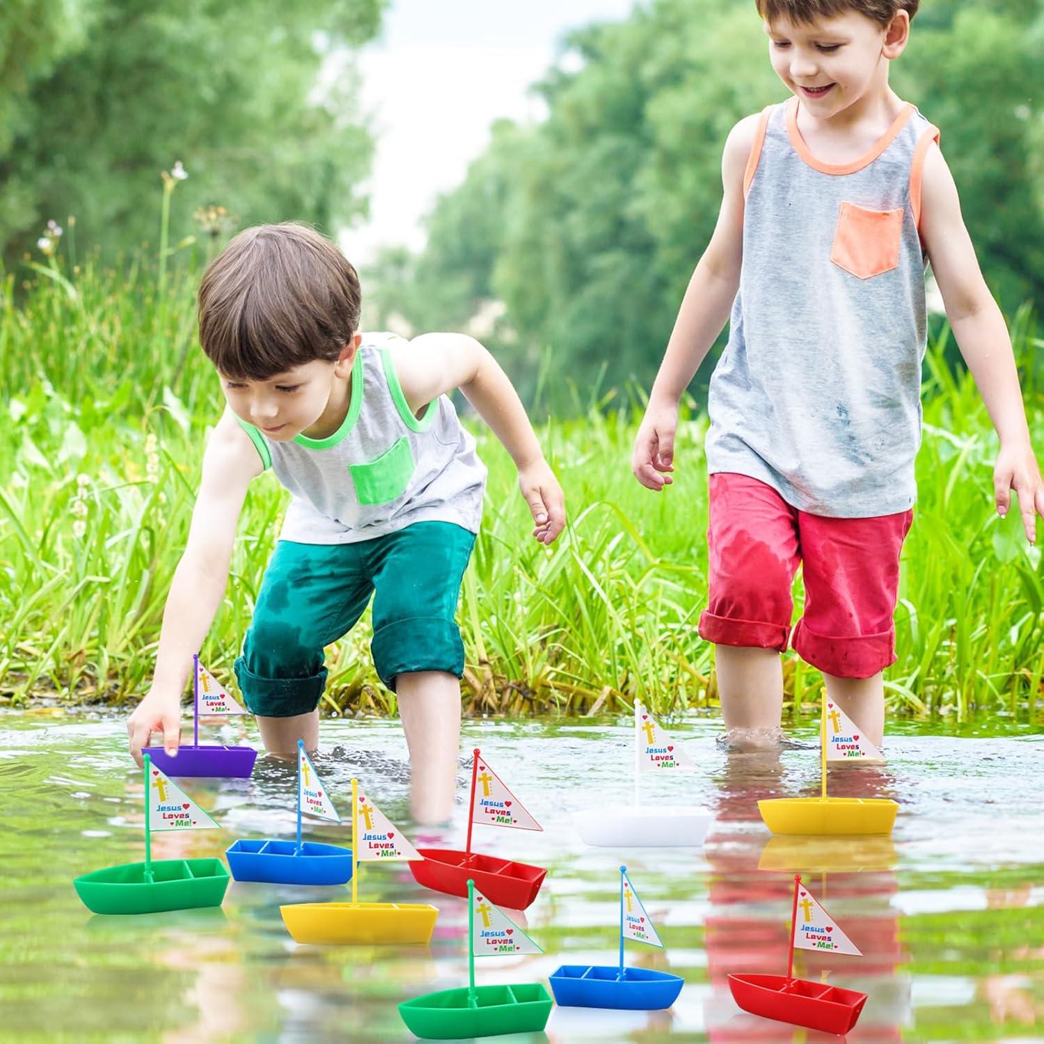 Barcos de Juguete Religiosos Sotiff - 12 Pcs Jesús Me Ama