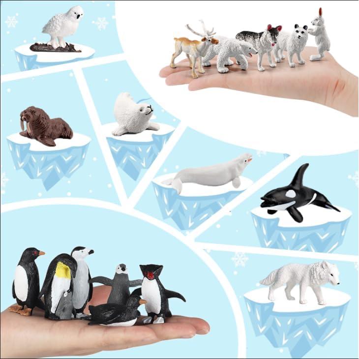 26 Piezas Figuras Animales Árticos SCAHOW - Juguetes Educativos
