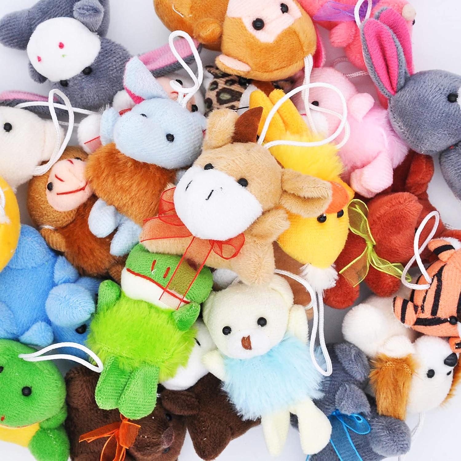 JOYIN 24 Mini Peluches de Animales Surtidos 6.4-7.6 cm