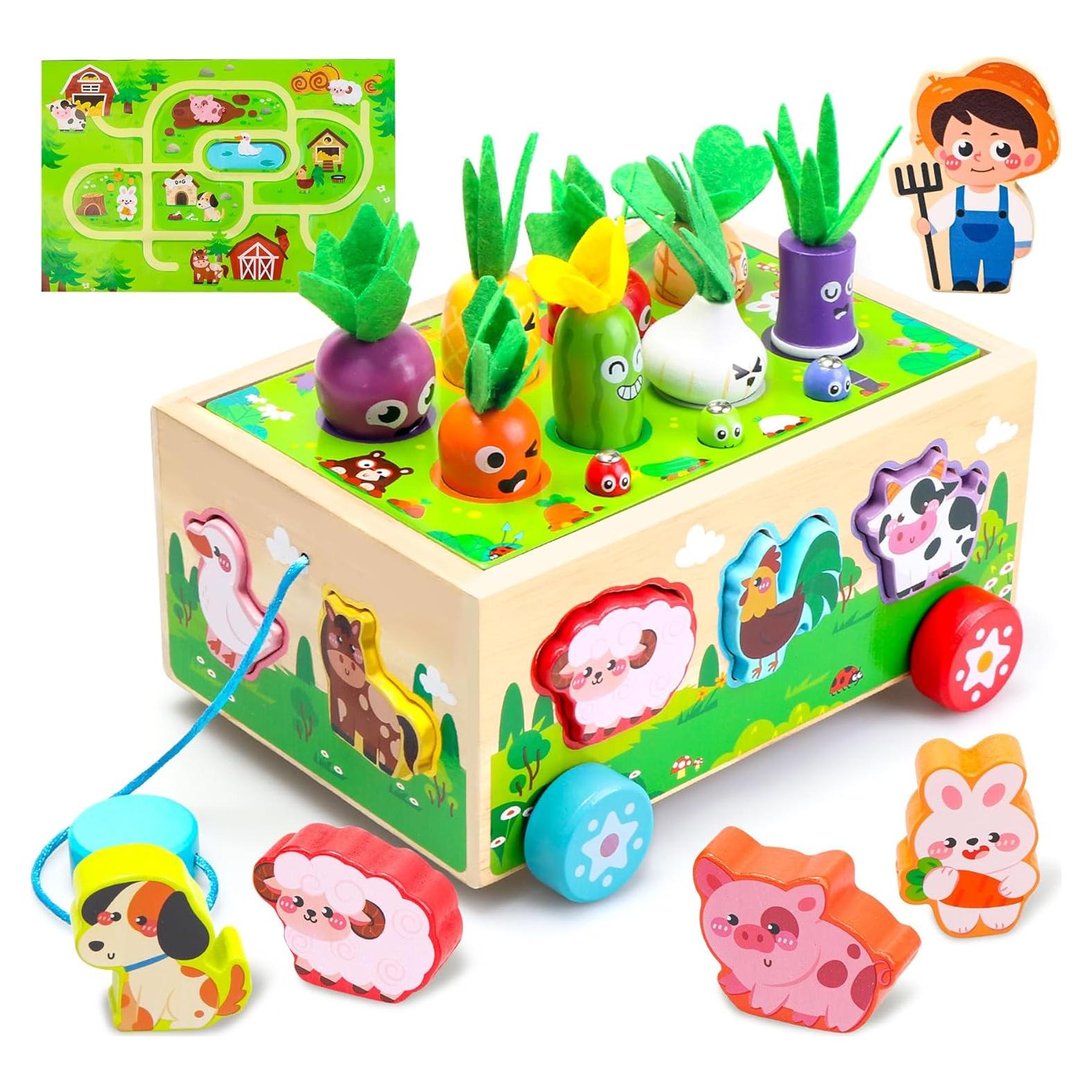 Juguetes Montessori de Madera Tooysea para Niños 1-3 Años