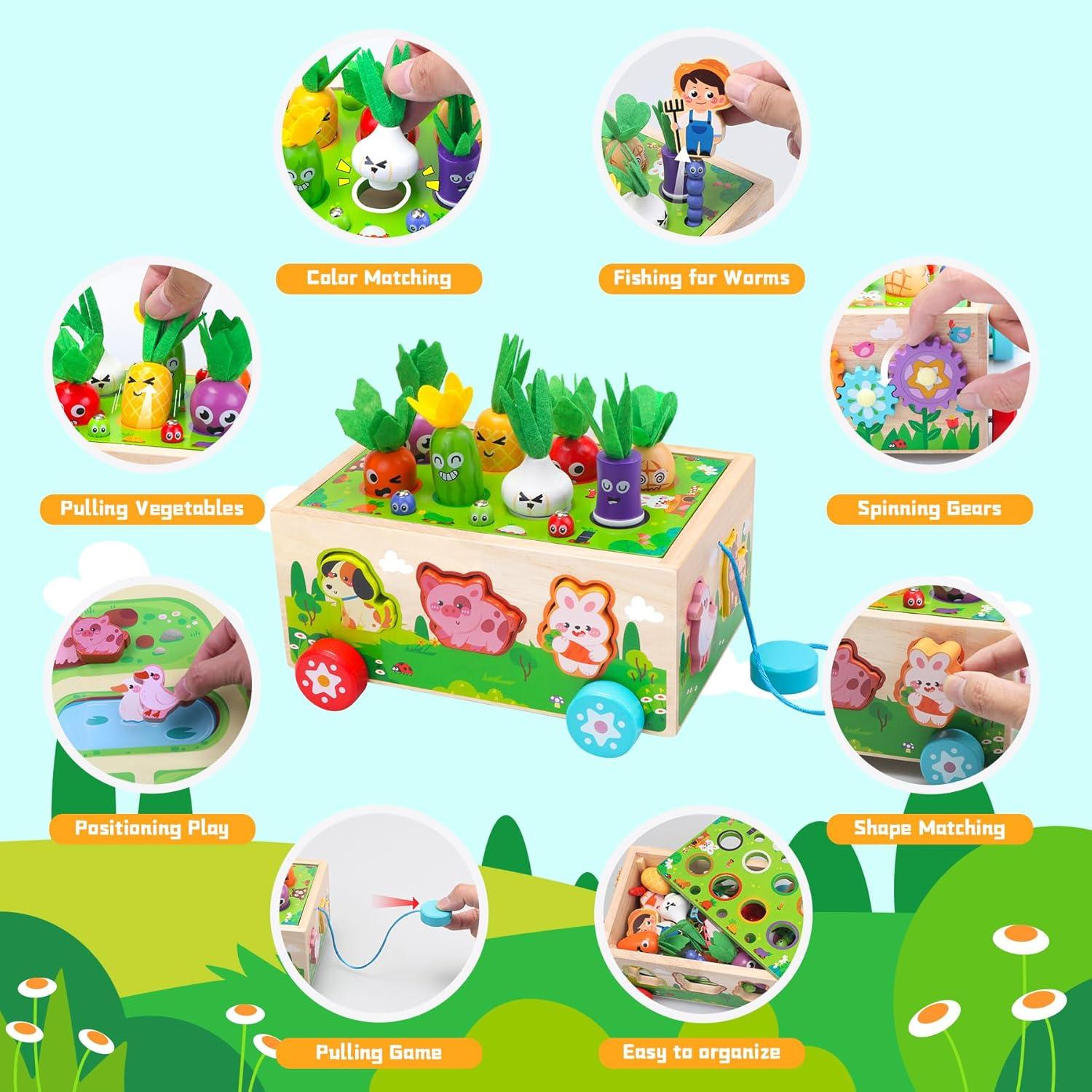 Juguetes Montessori de Madera Tooysea para Niños 1-3 Años