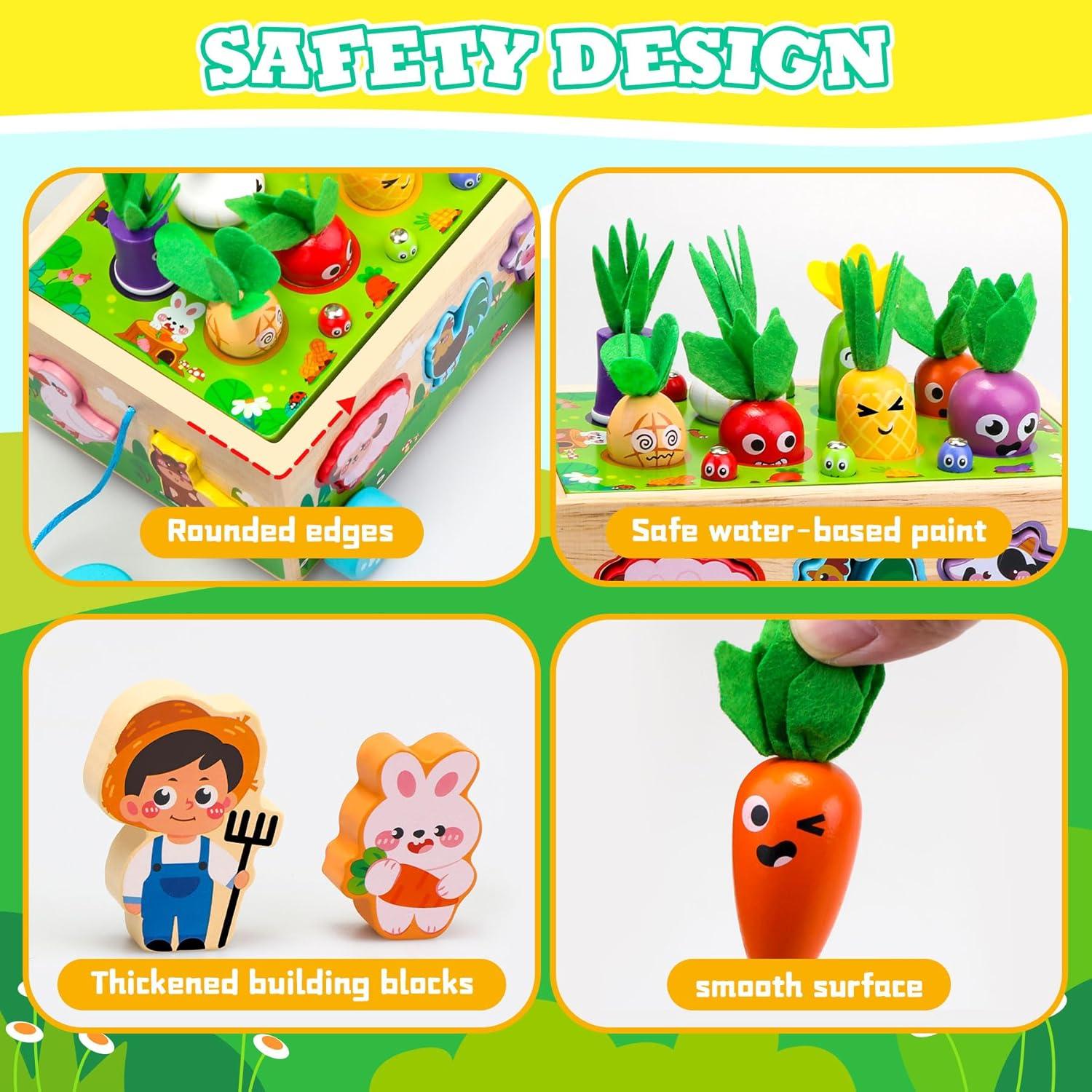 Juguetes Montessori de Madera Tooysea para Niños 1-3 Años