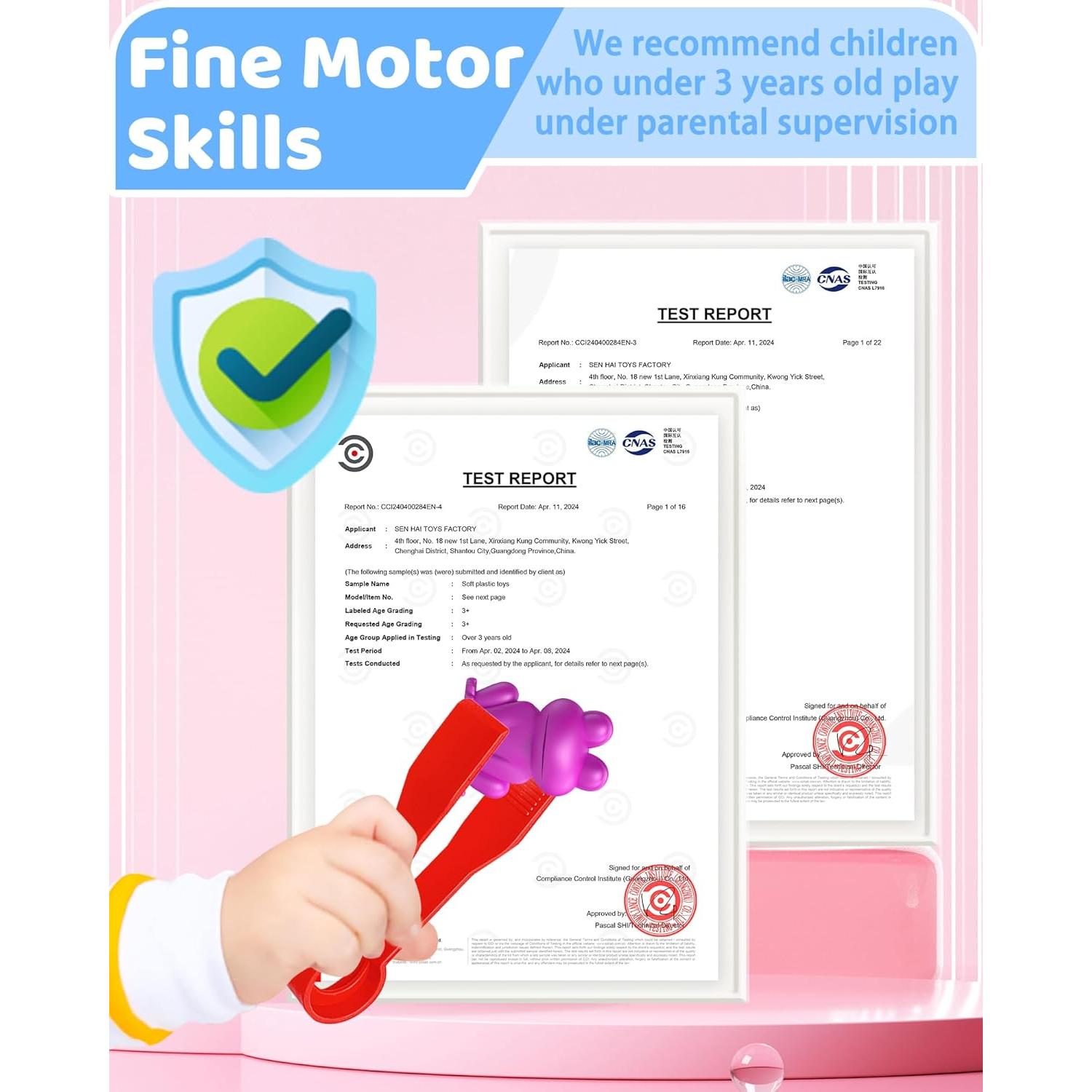 Juguete Montessori Contando Animales Oomloid 3-5 Años