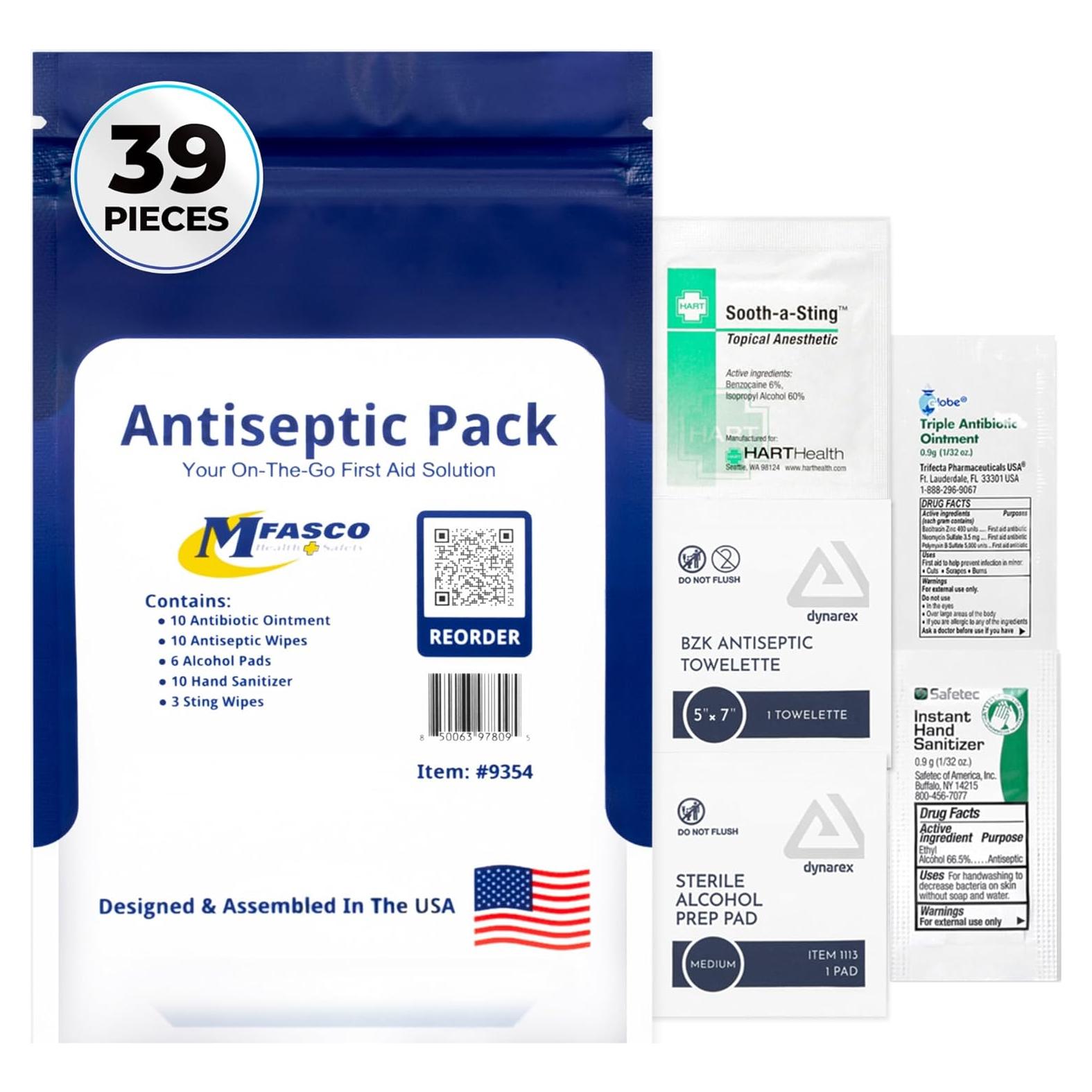 Kit de Primeros Auxilios MICHIGAN FIRST AID Antisépticos