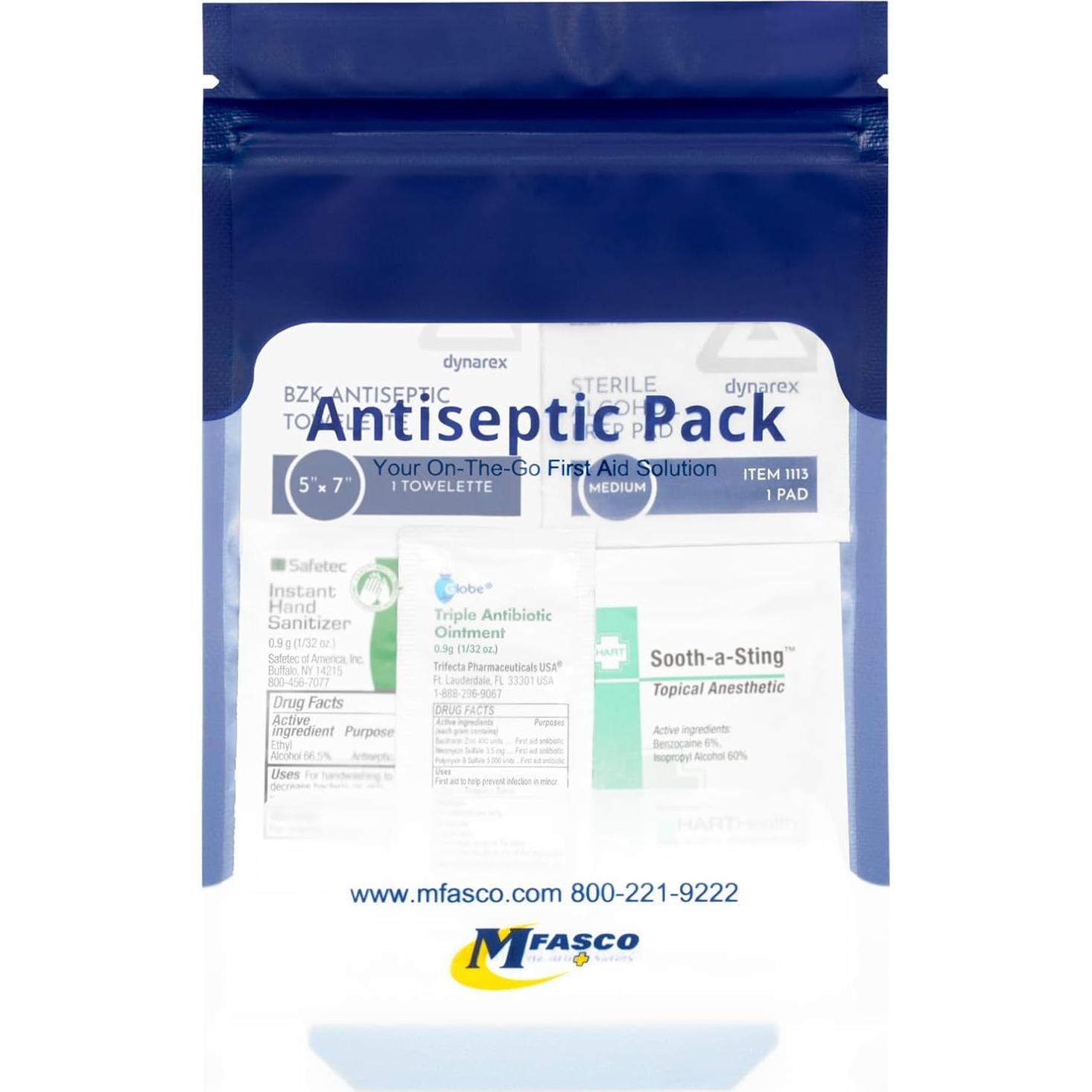 Kit de Primeros Auxilios MICHIGAN FIRST AID Antisépticos