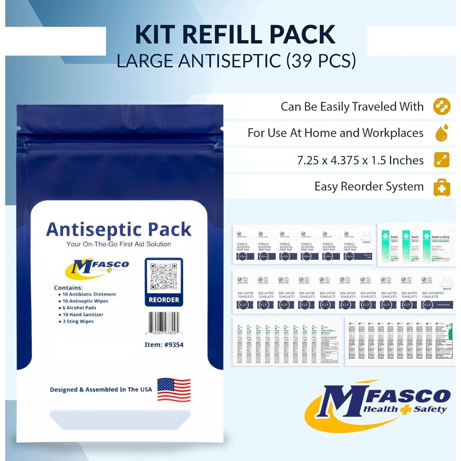 Kit de Primeros Auxilios MICHIGAN FIRST AID Antisépticos