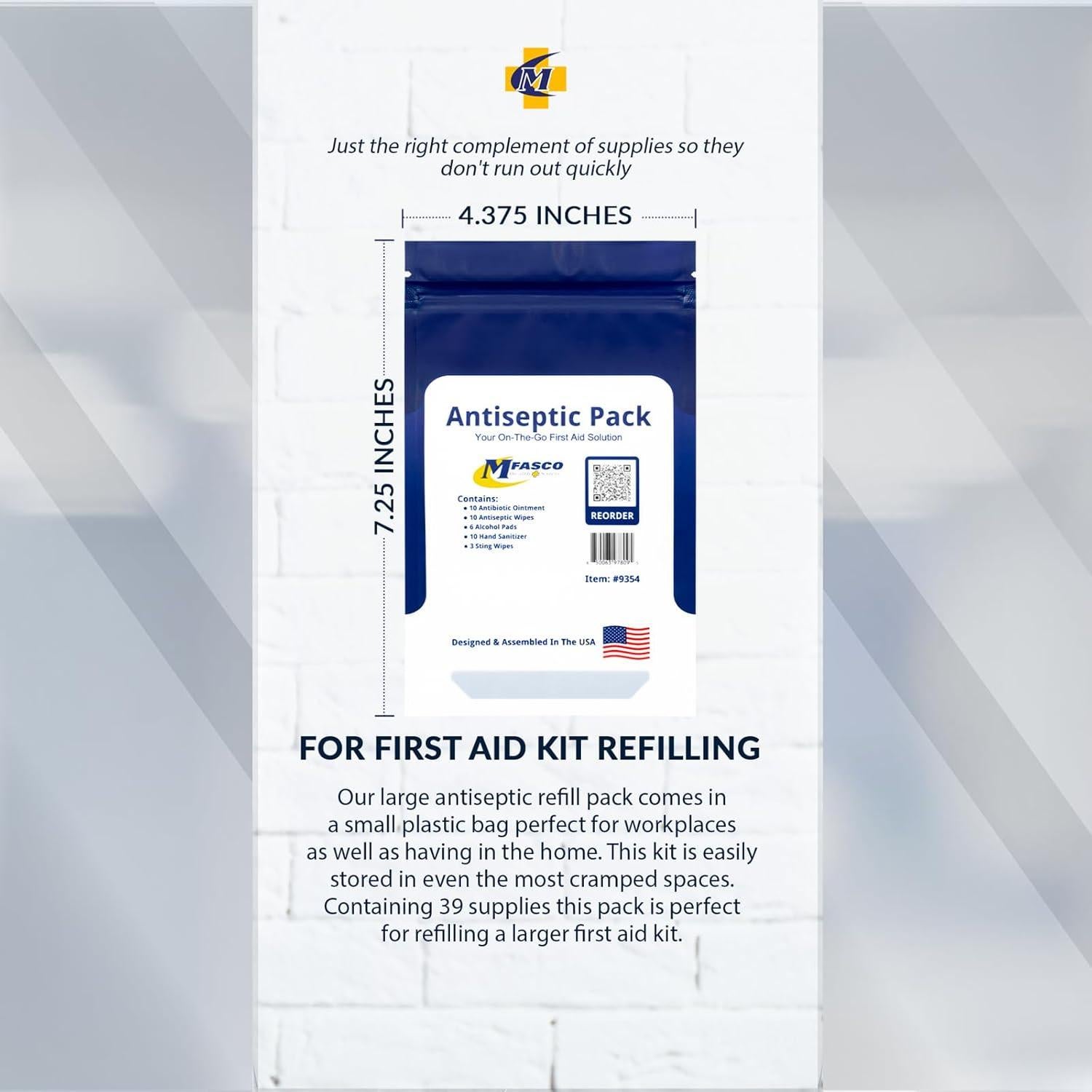 Kit de Primeros Auxilios MICHIGAN FIRST AID Antisépticos