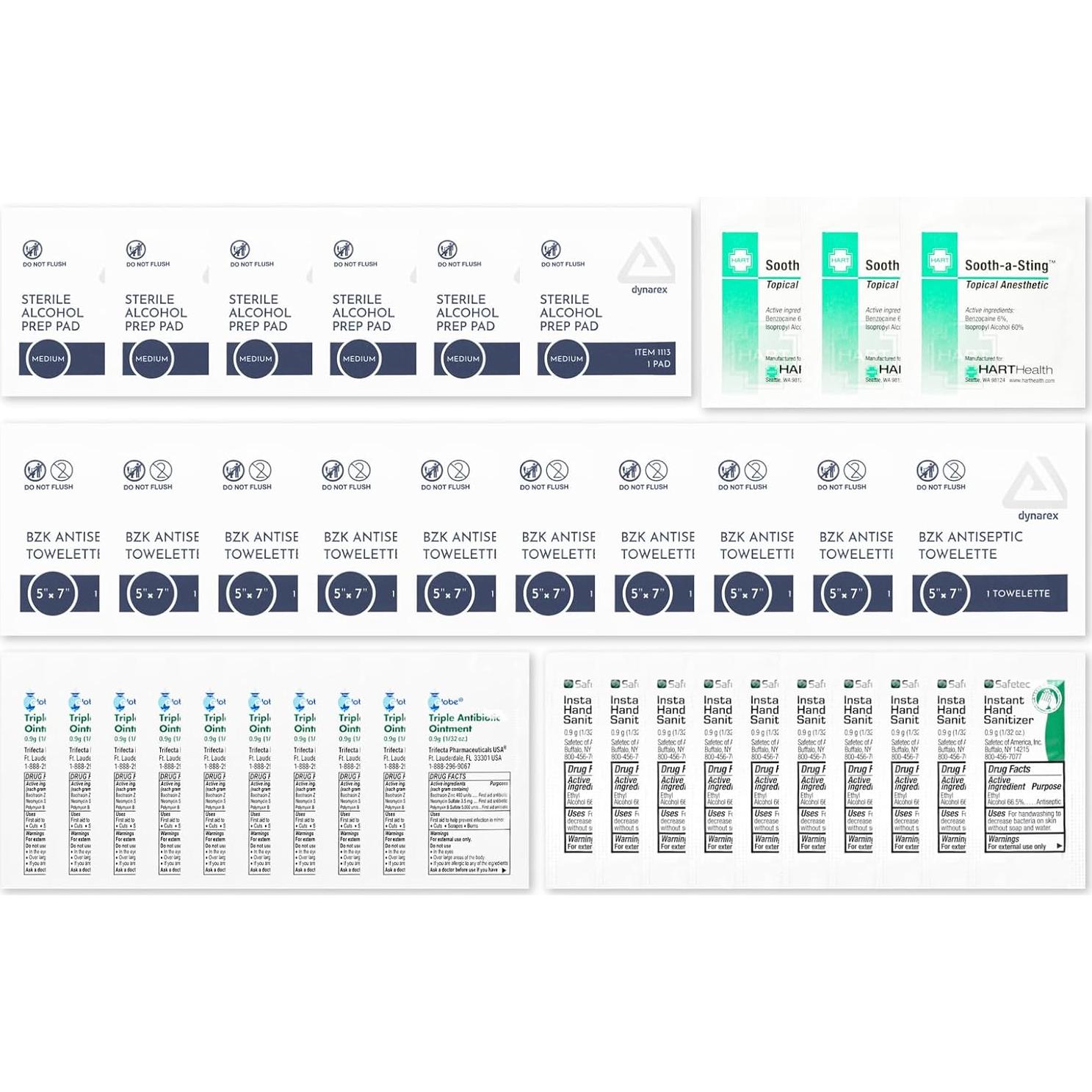 Kit de Primeros Auxilios MICHIGAN FIRST AID Antisépticos