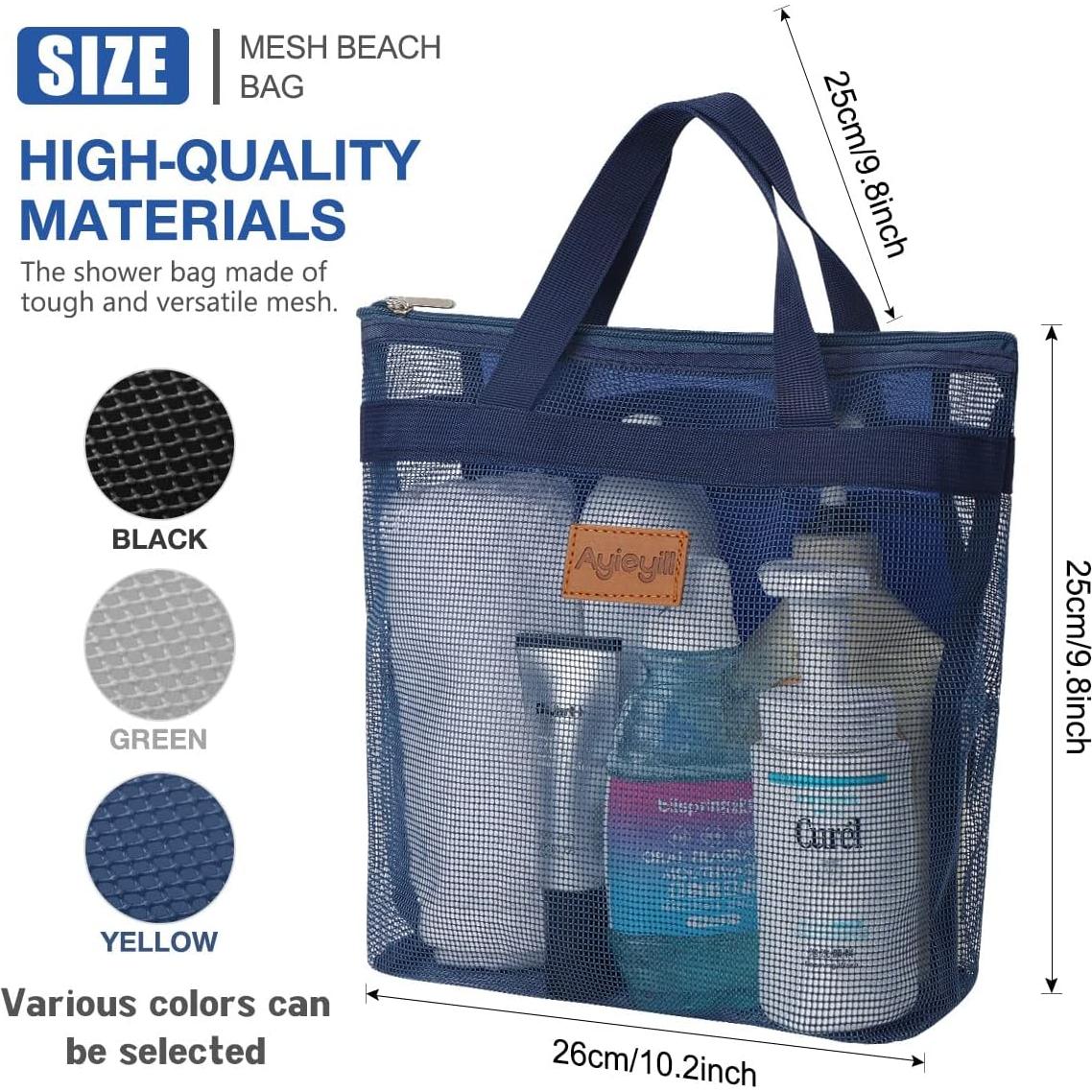 Caddy de Ducha Portátil A.DASHER 3 Pcs Malla Secado Rápido