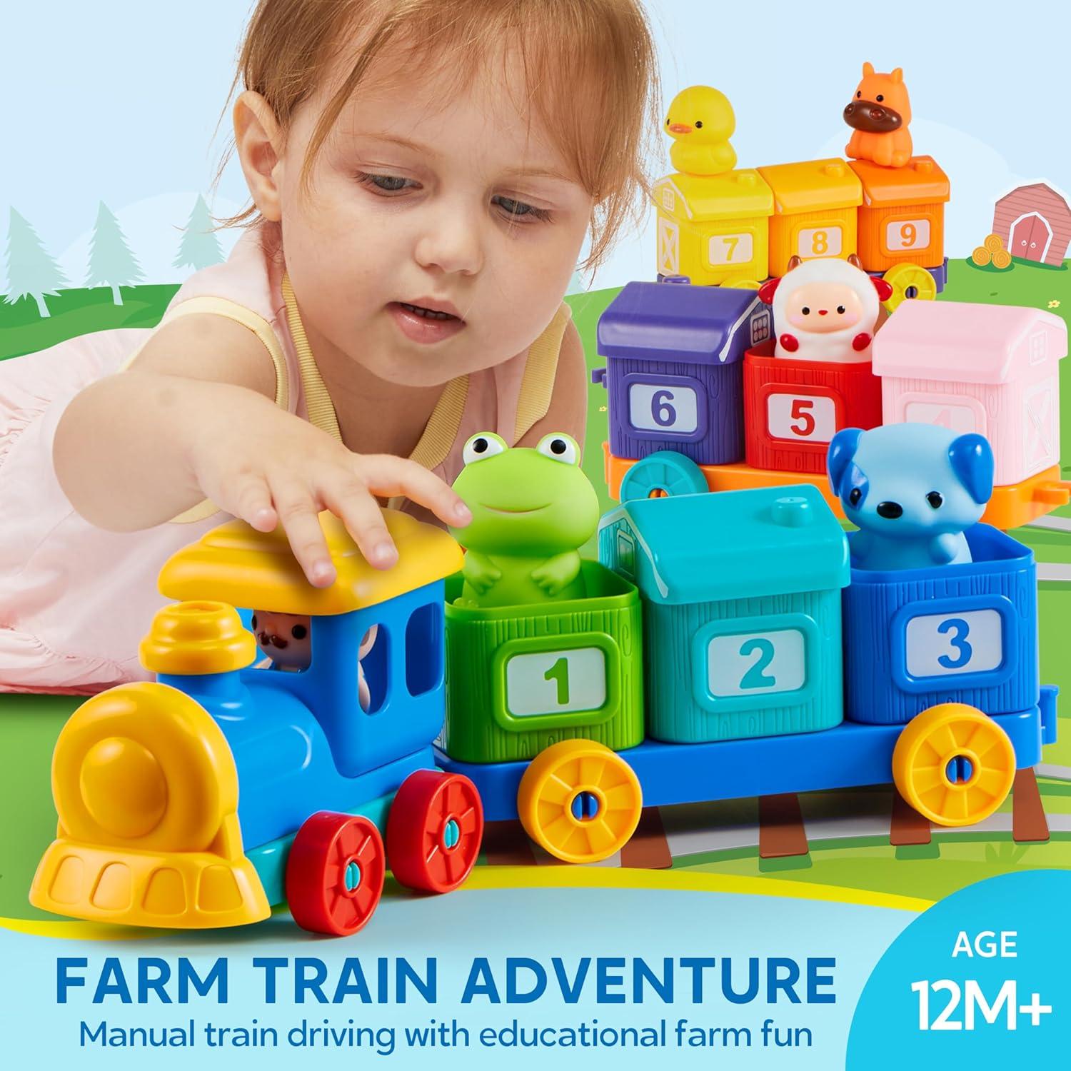 Tren de Aprendizaje Montessori Joyin con Animales de Granja