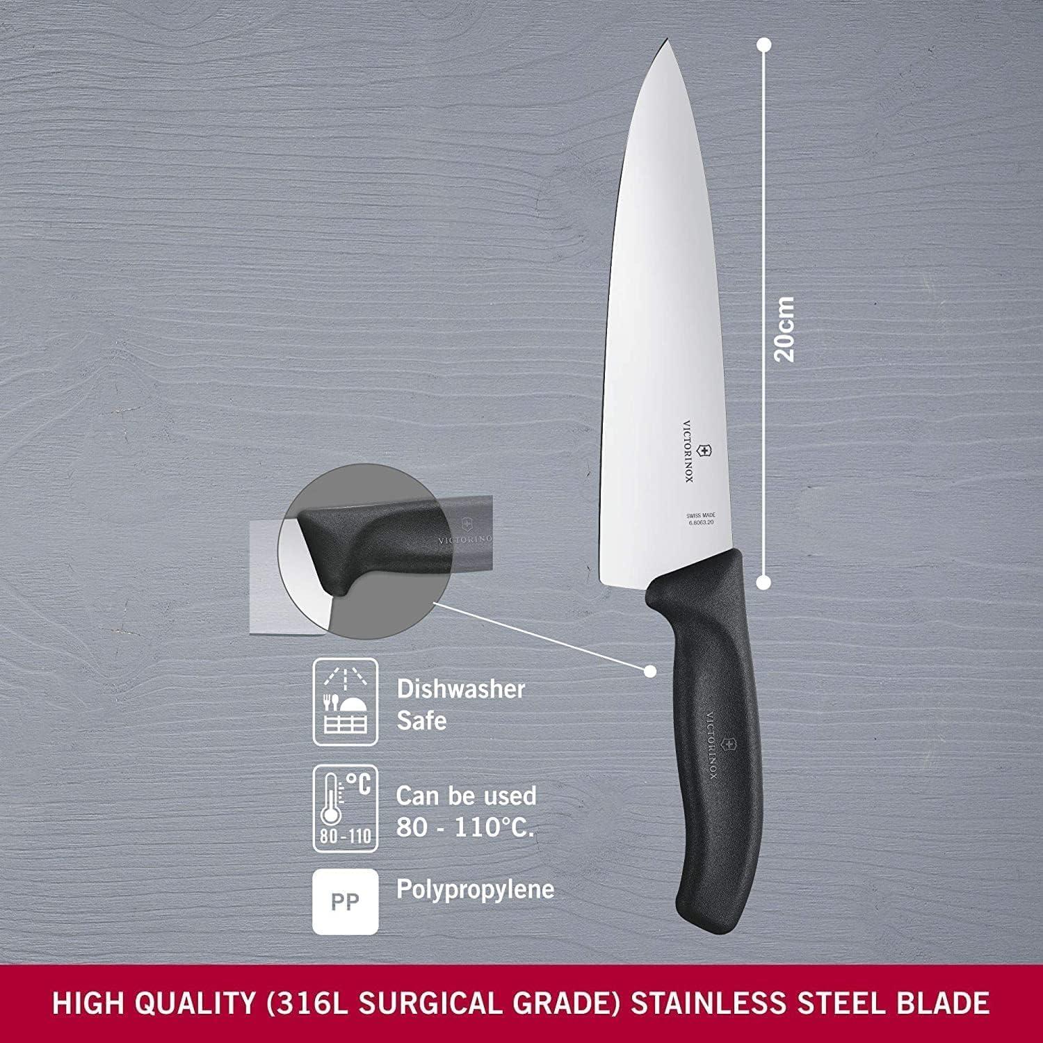 Cuchillo de Chef Victorinox Swiss Classic 20.3 cm Bisel Recto