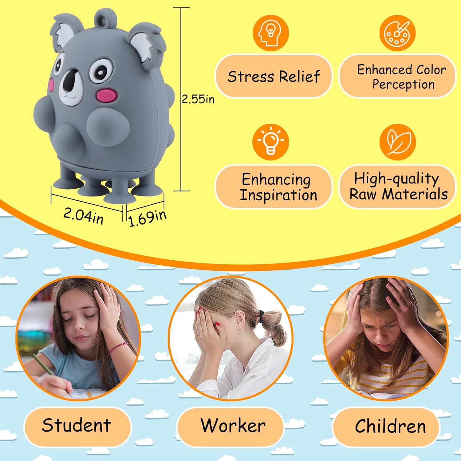 24 Juguetes de Succión de Animales ChildFun Antiestrés