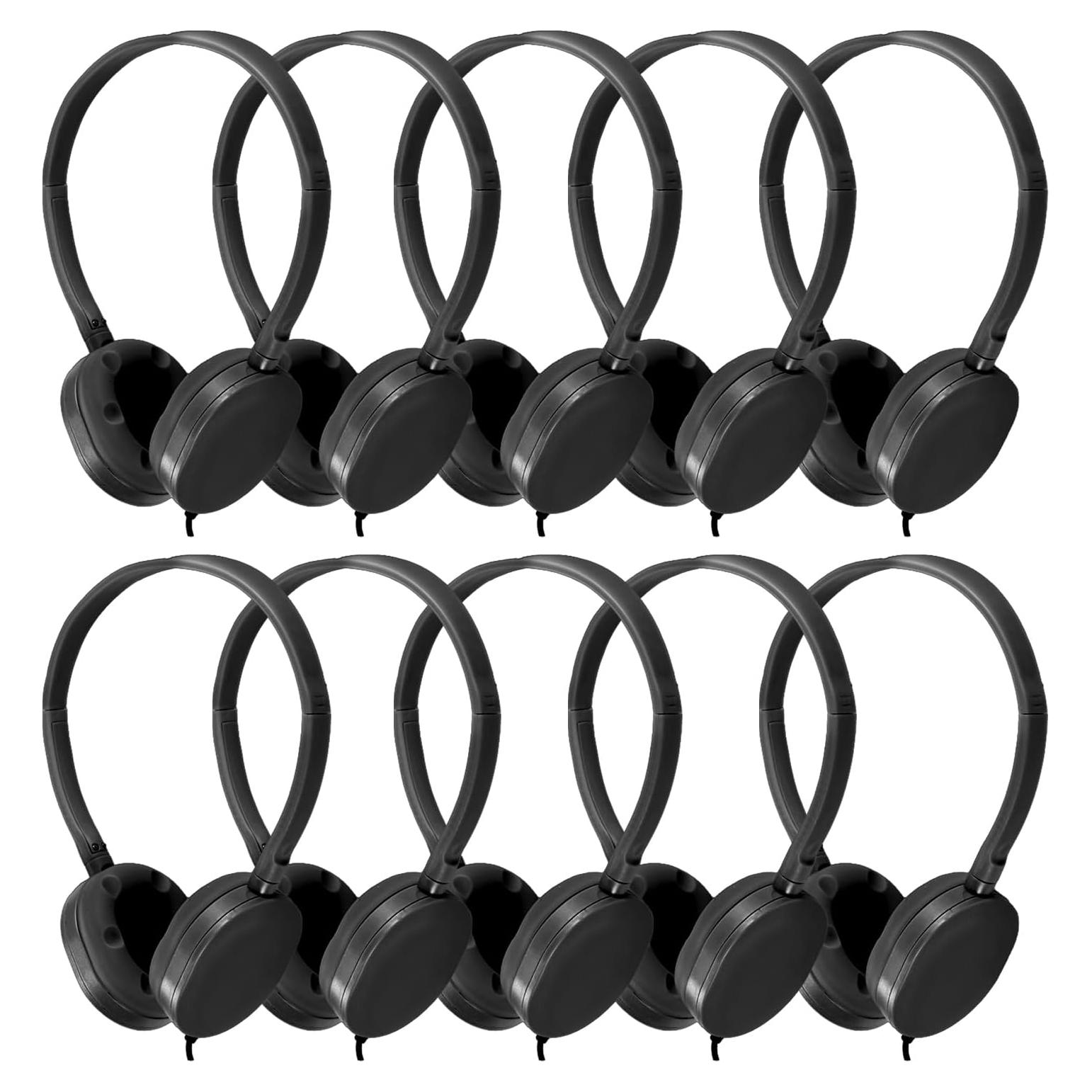 Auriculares CN-Outlet Ajustables 10 Paquetes Negro Estudiantes