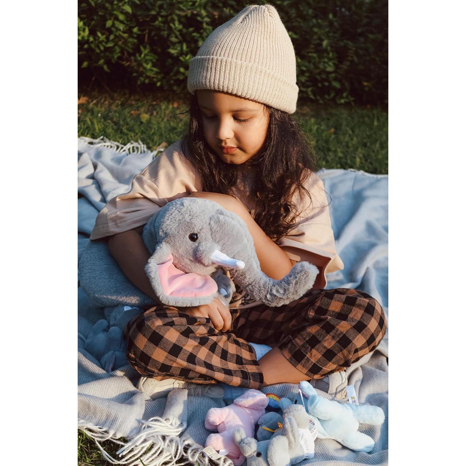 Set de Juguetes de Peluche OUOZZZ Elefante Interactivo 4 Piezas