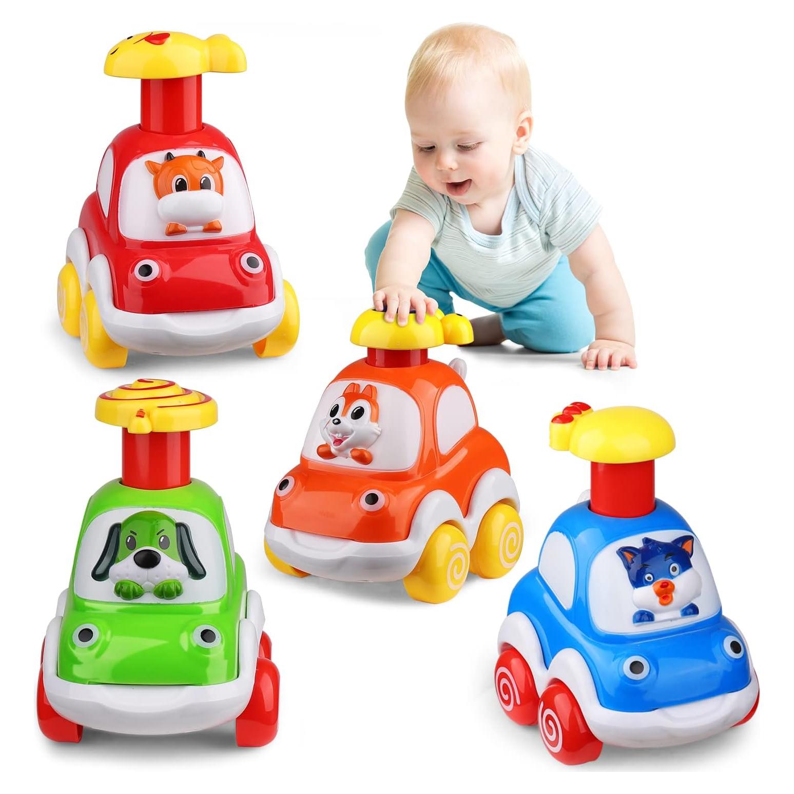 ALASOU Juguetes de Coche de Animales para Niños 1-2 Años