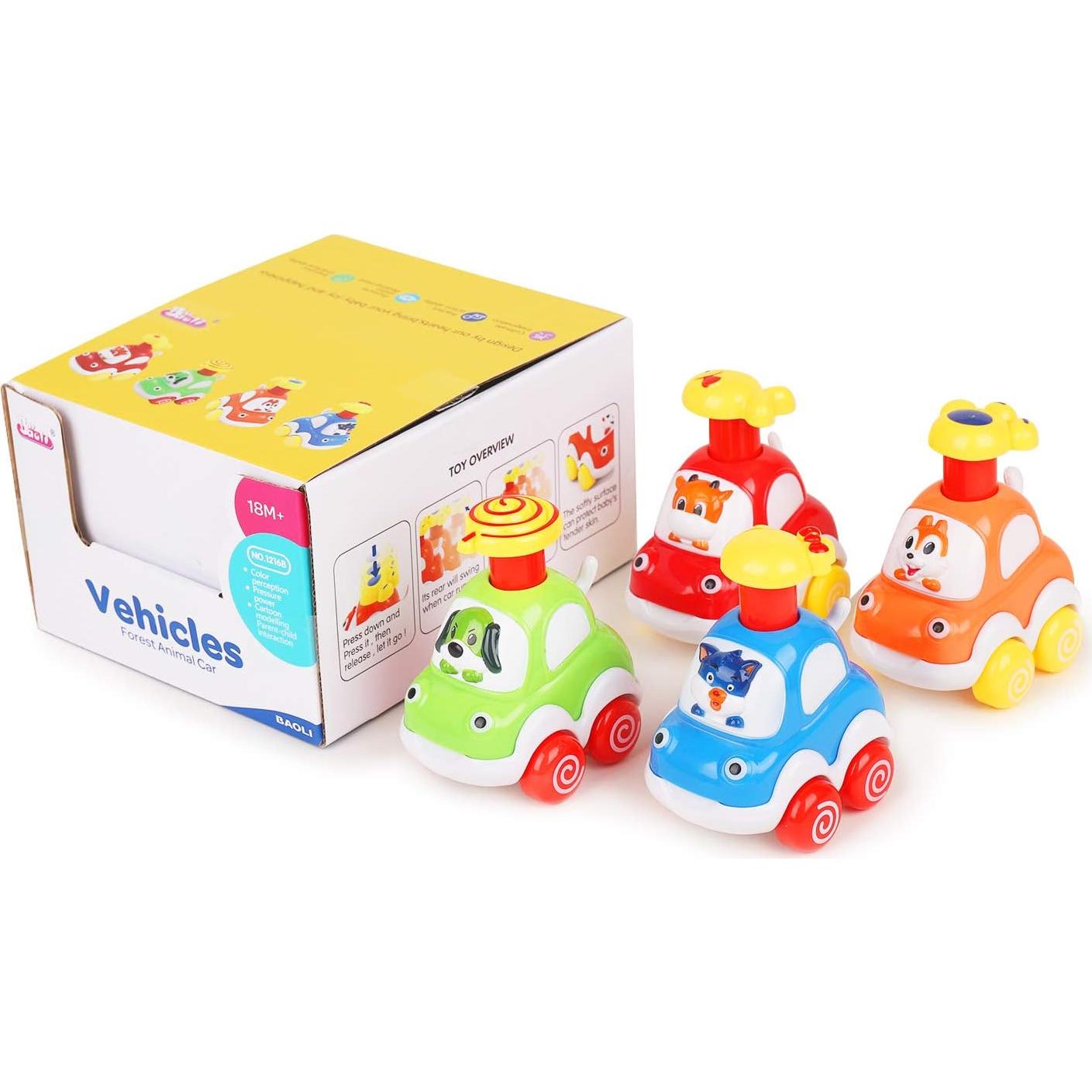 ALASOU Juguetes de Coche de Animales para Niños 1-2 Años