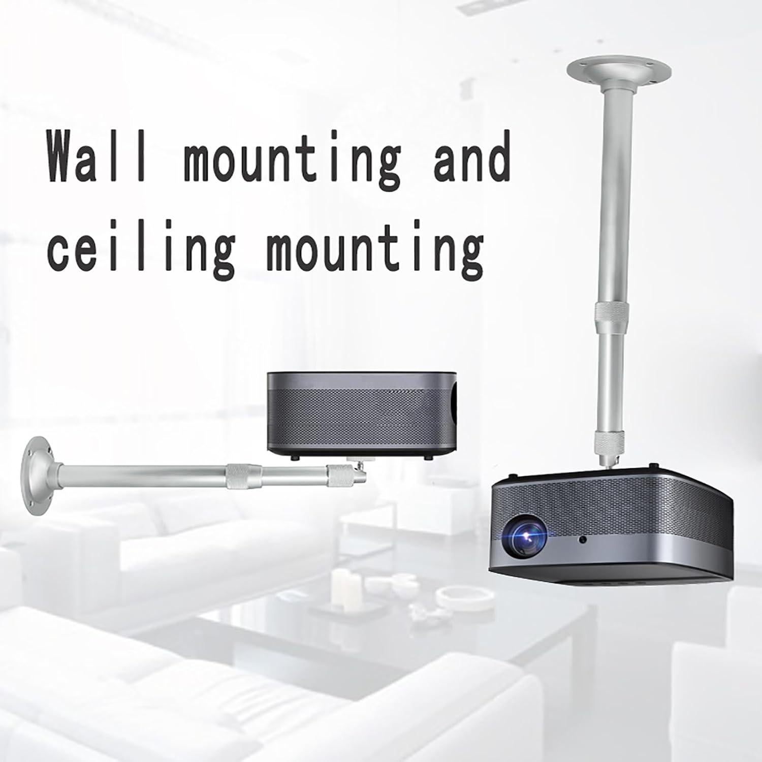 Soporte de Proyector Telescópico NVRTTRR 30 cm Aluminio Ajustable