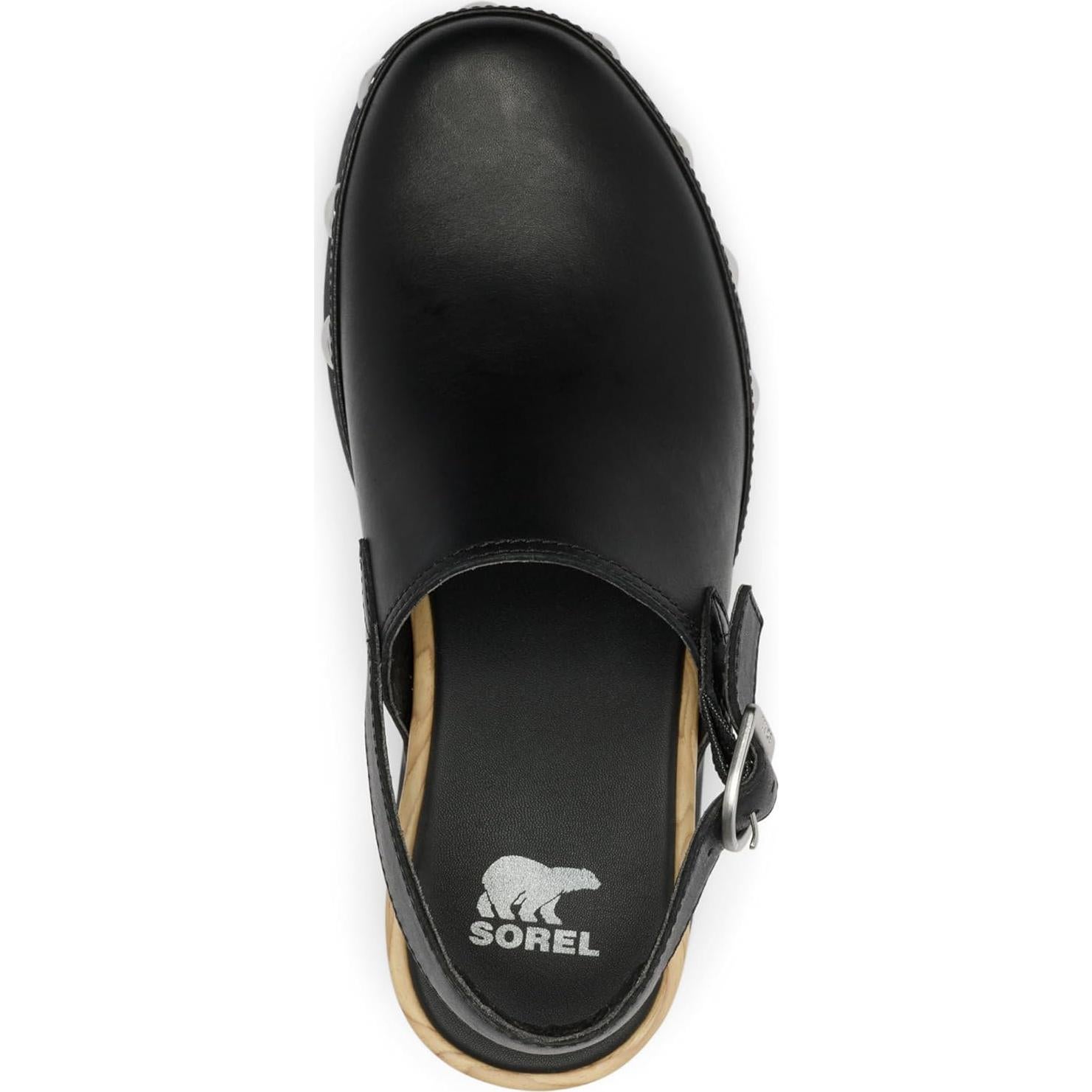 Zueco Sorel Roam'n Clog RVT para Mujeres Negro 5