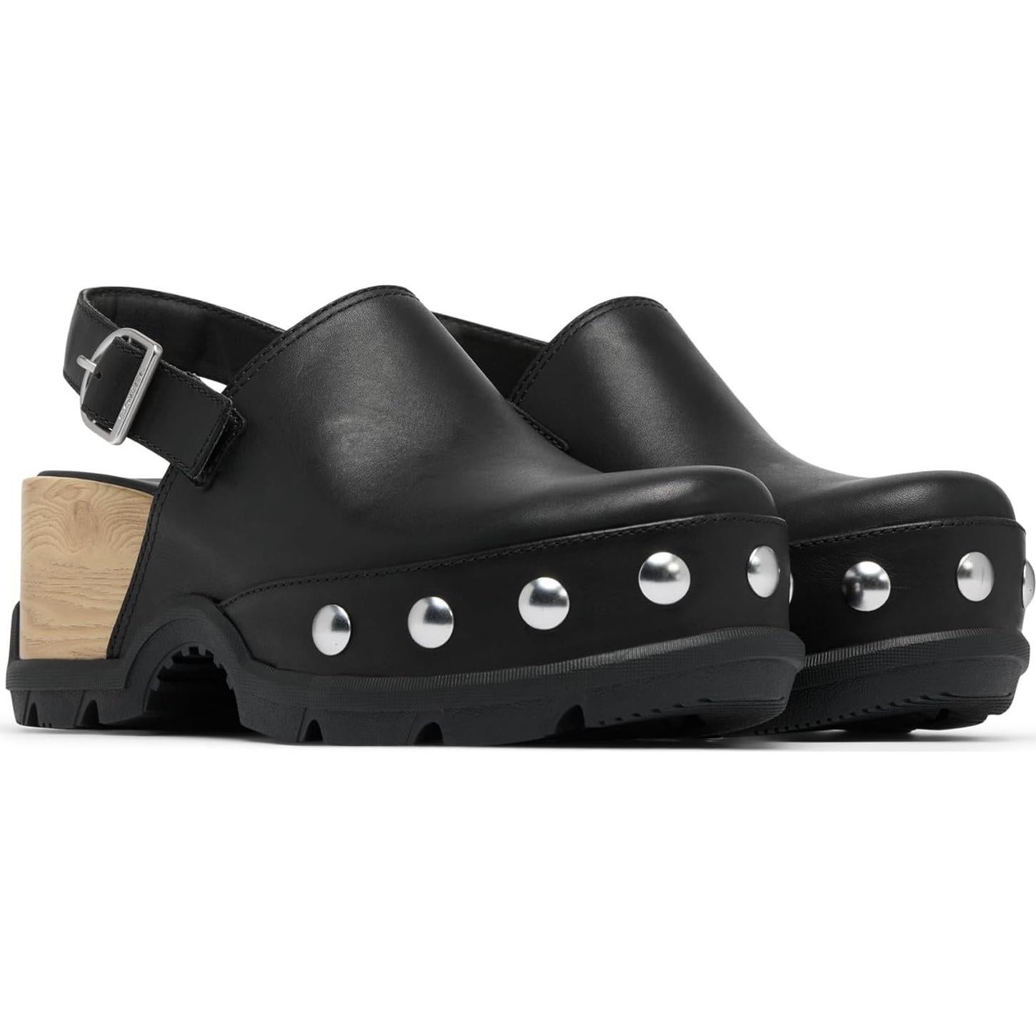 Zueco Sorel Roam'n Clog RVT para Mujeres Negro 5