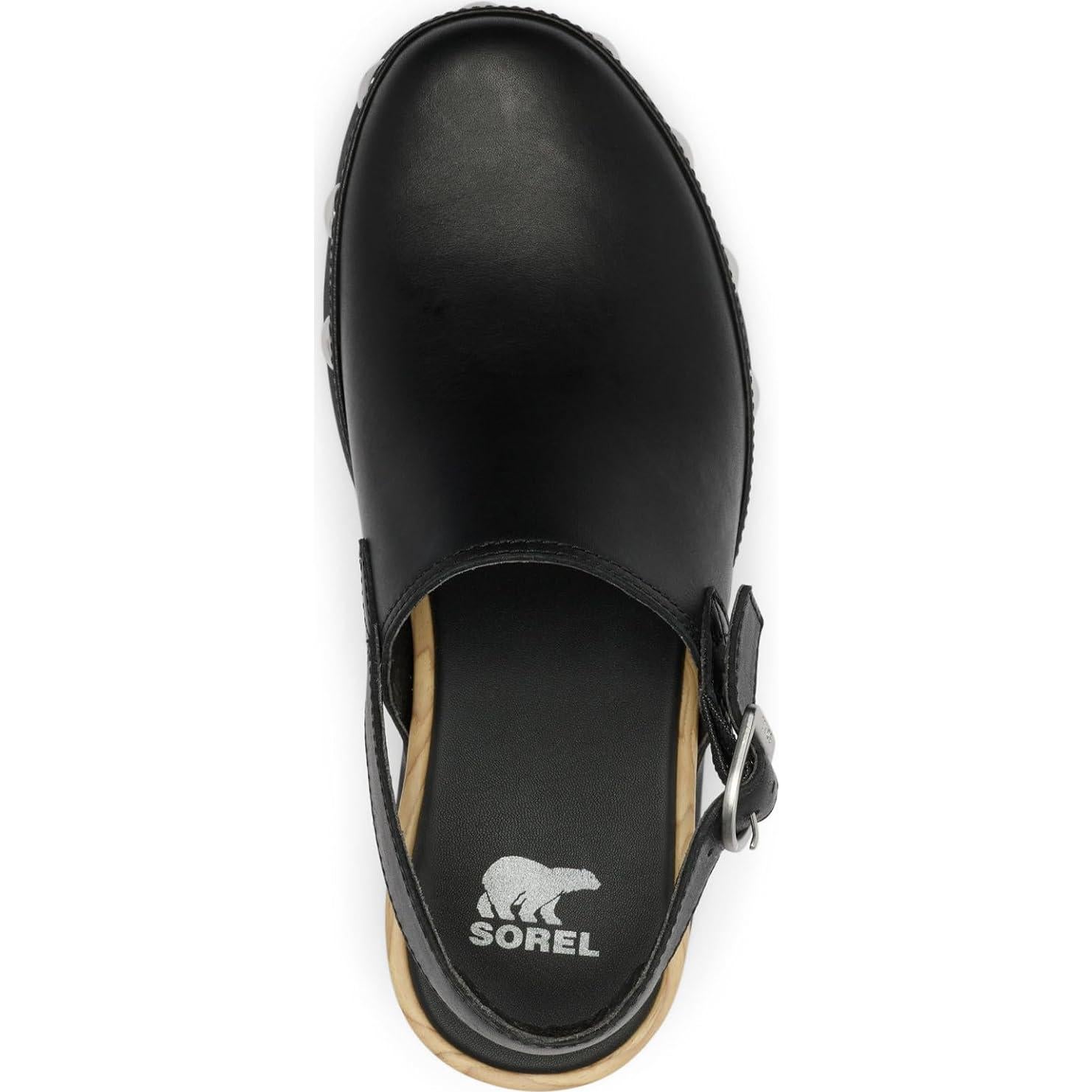 Zueco Sorel Roam'n Clog RVT para Mujeres Negro 5