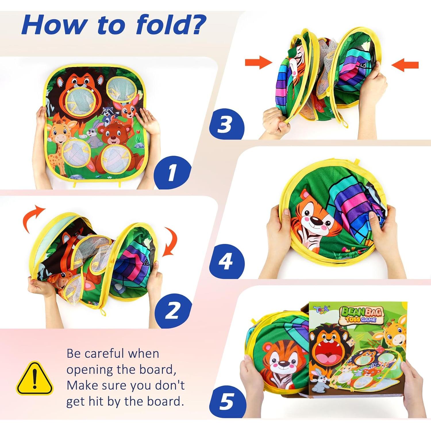 Juego de Lanzamiento de Bolsas de Frijoles Toyk - 24 Piezas