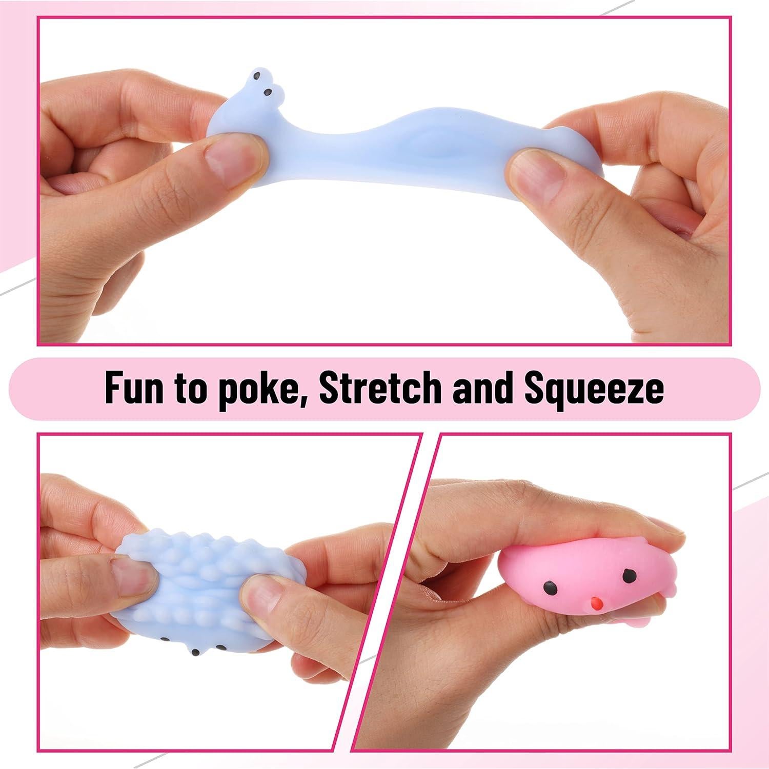 Juguetes Squishy Mr. Pen Paquete de 12 Animales 4,32 cm