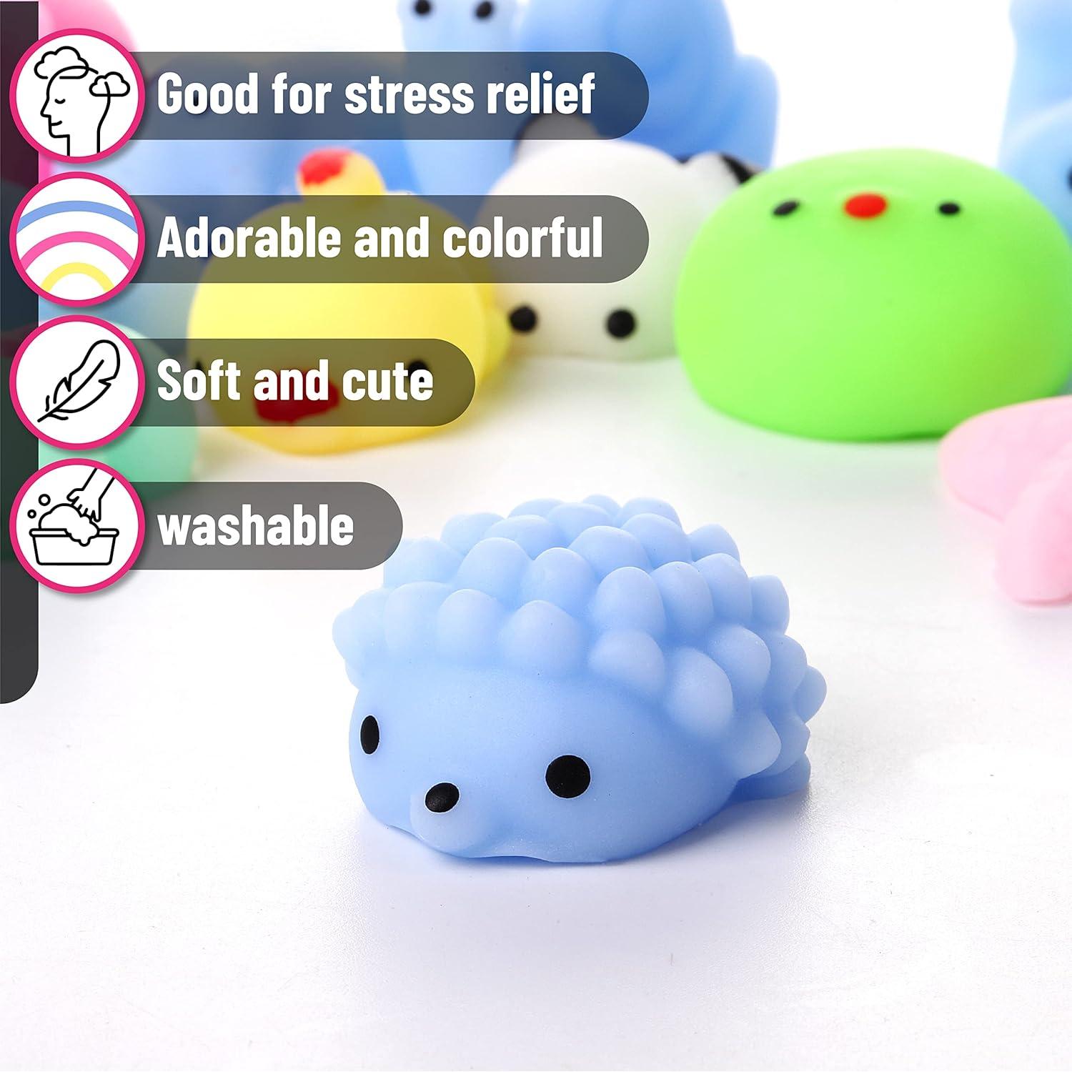 Juguetes Squishy Mr. Pen Paquete de 12 Animales 4,32 cm