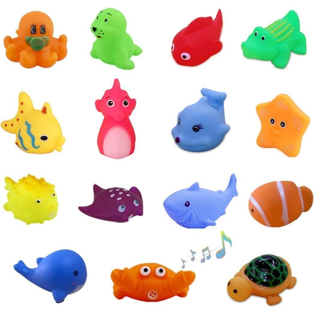 Juguetes de baño UMBWORLD 15 Piezas Animales Marinos