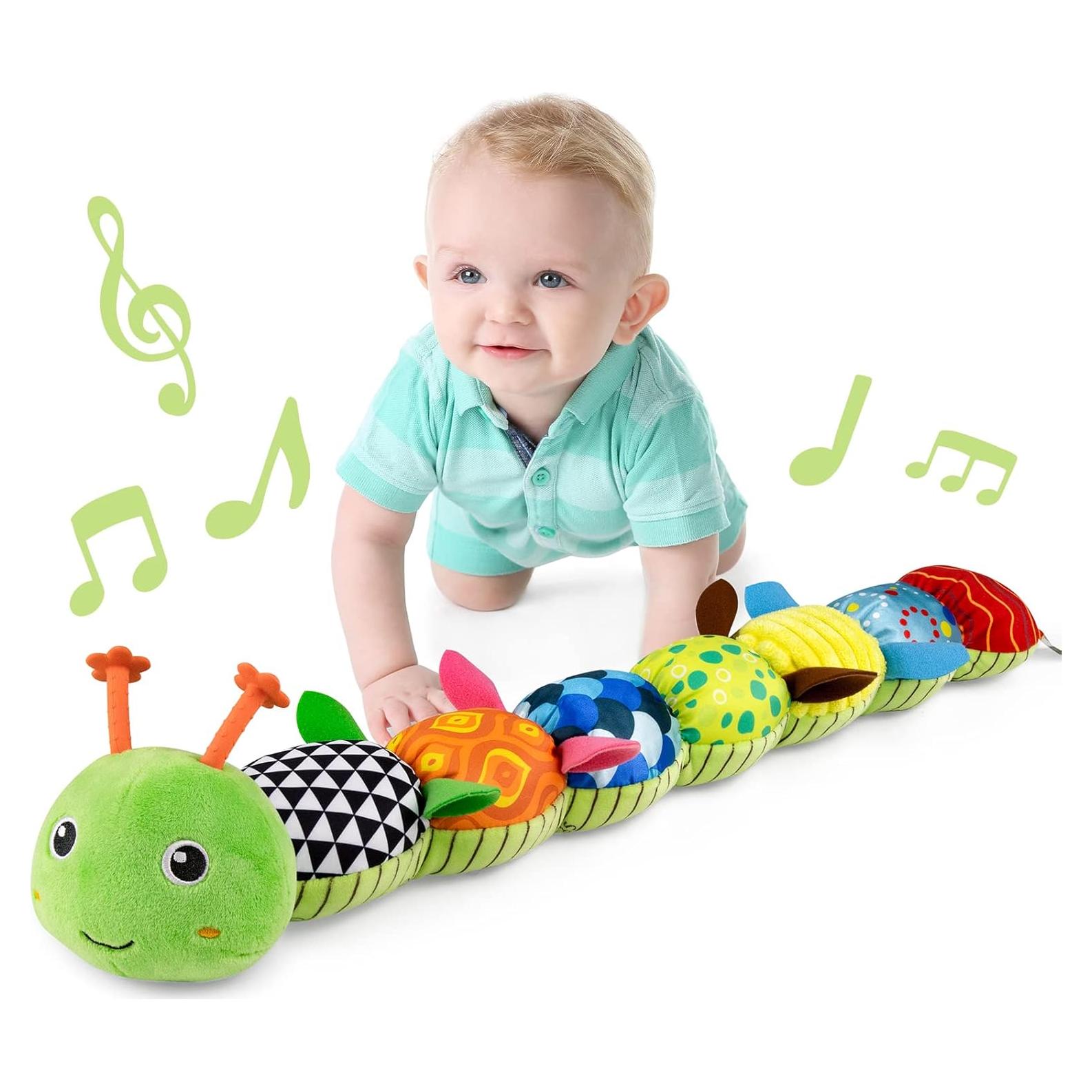 LIGHTDESIRE Juguete Oruga Musical para Bebés Verde 0-2 Años