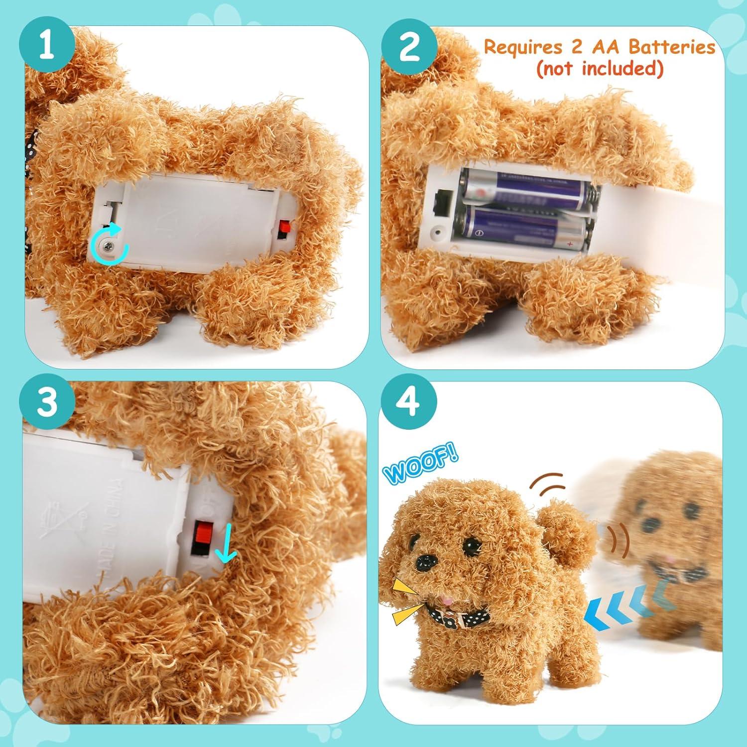 Juguete perro interactivo AN para niños 3 a 5 años