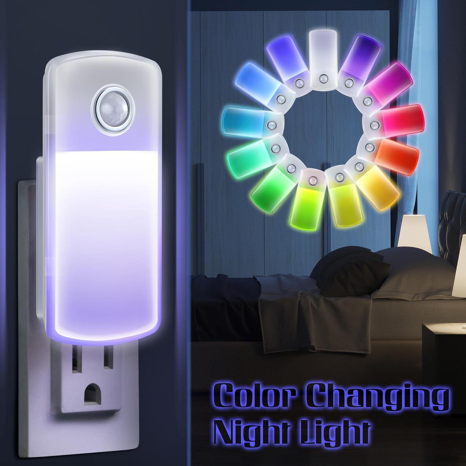 Luces Nocturnas de Emergencia Enhon 5-en-1 LED Multicolor