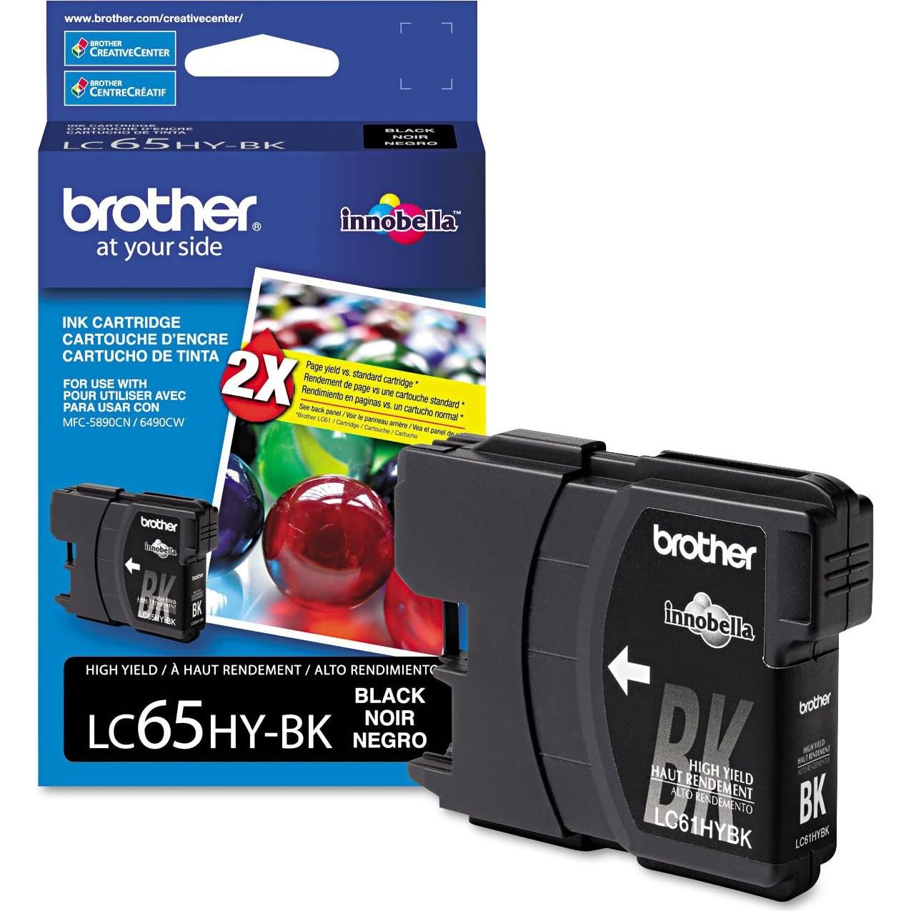 Cartucho de Tinta Brother LC65HYM Magenta 750 Páginas