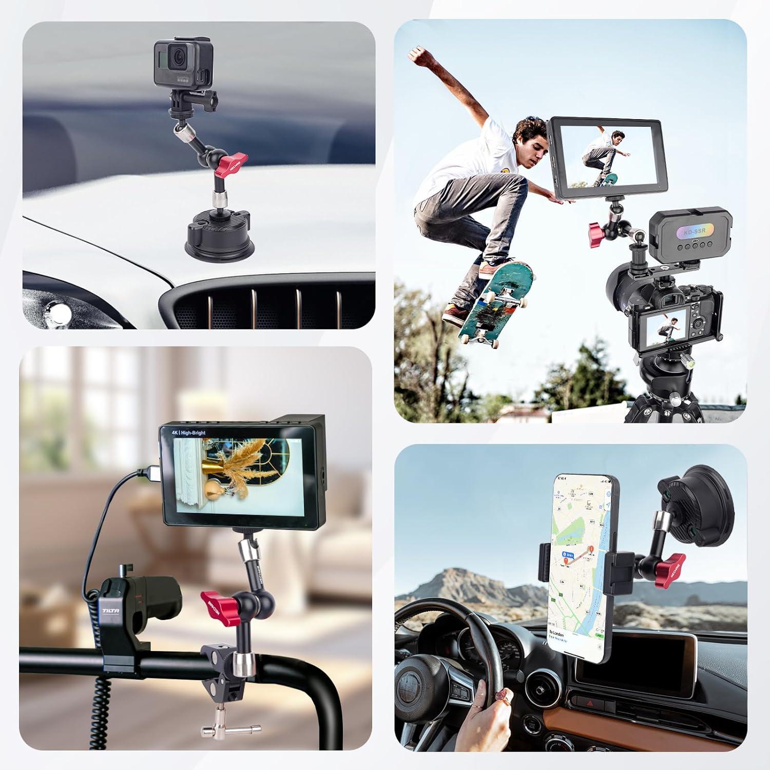 Brazo Mágico Ajustable Mechrig 7" con Zapata Fría y 1/4"