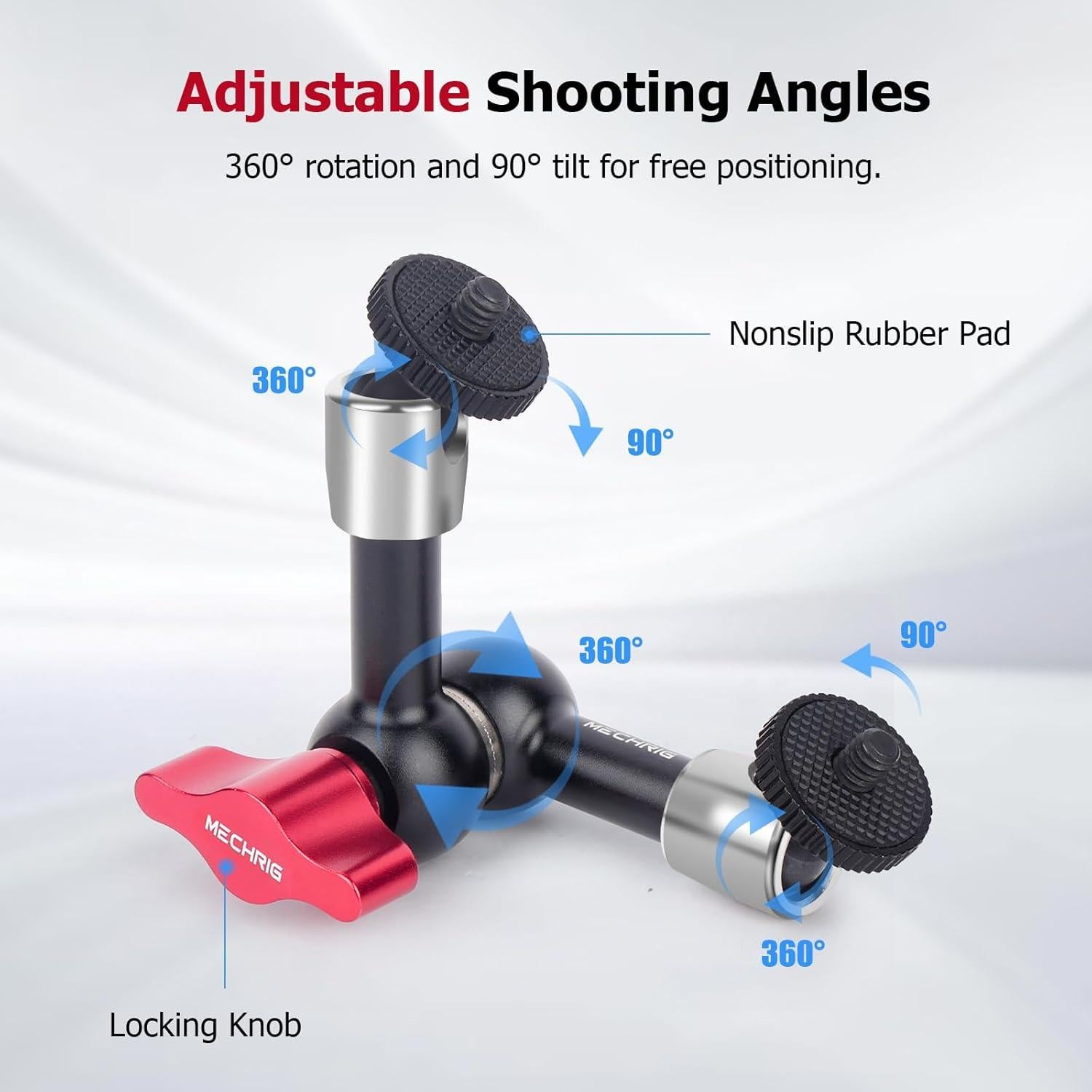 Brazo Mágico Ajustable Mechrig 7" con Zapata Fría y 1/4"