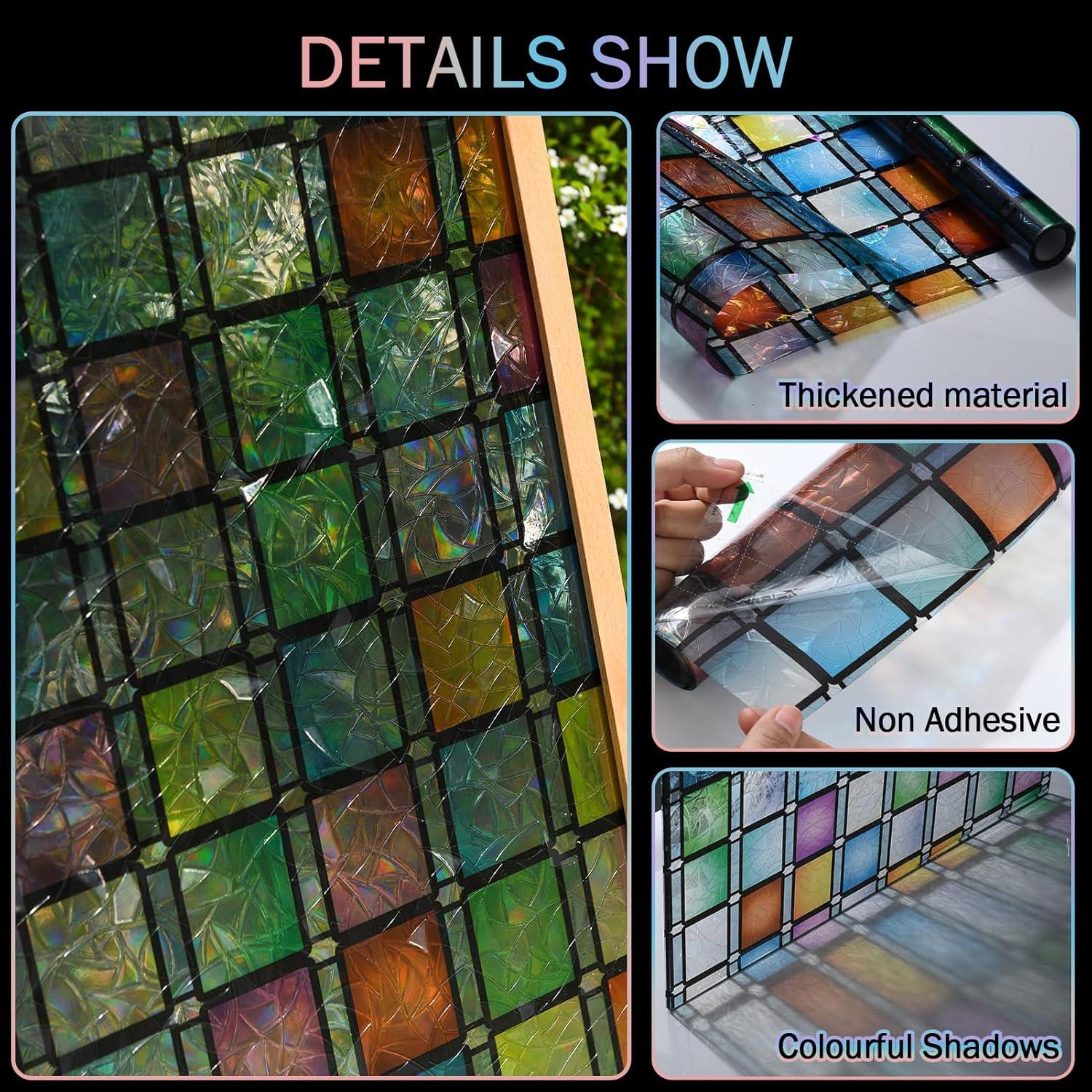 Película de Privacidad VELIMAX 45x200 cm Anti UV Multicolor