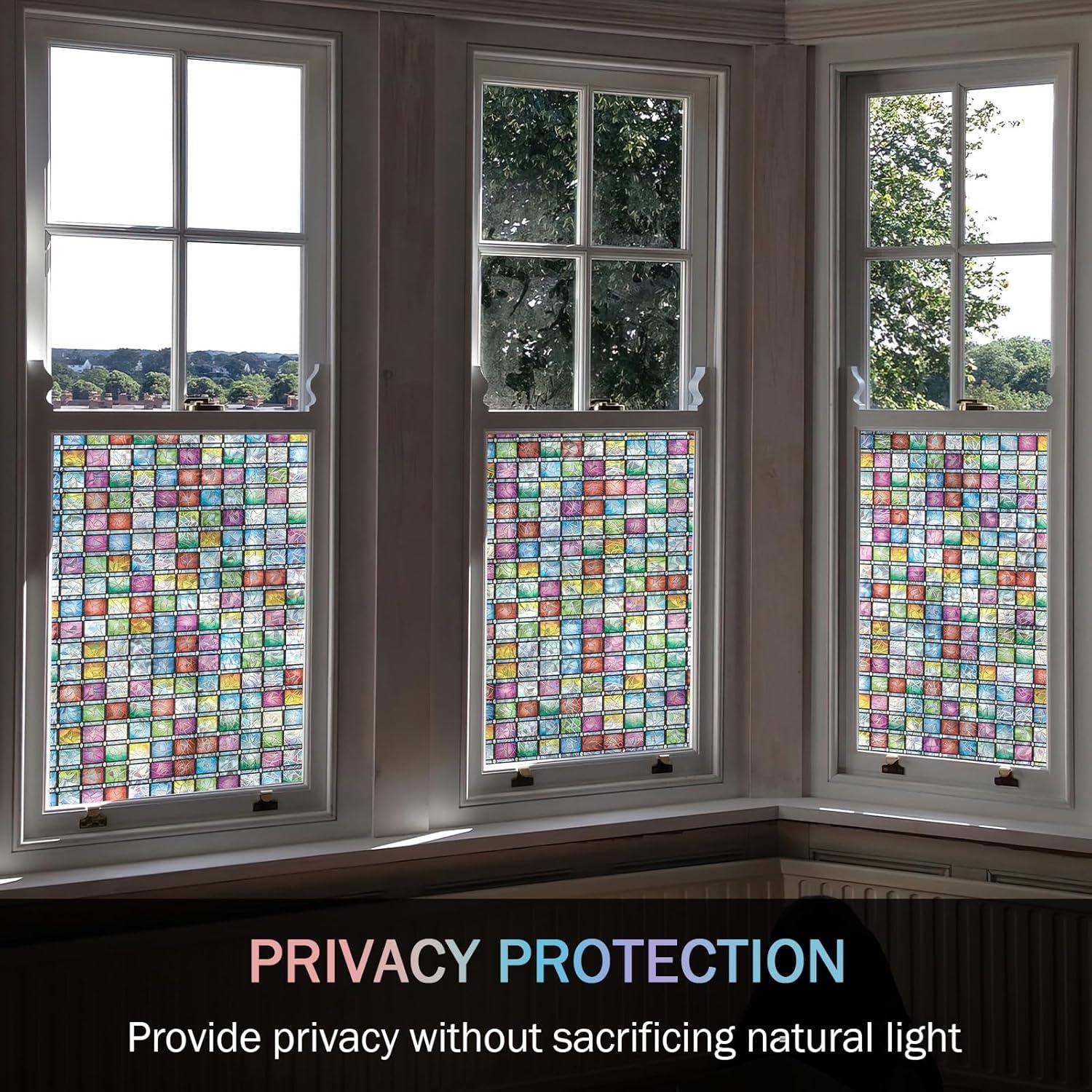 Película de Privacidad VELIMAX 45x200 cm Anti UV Multicolor