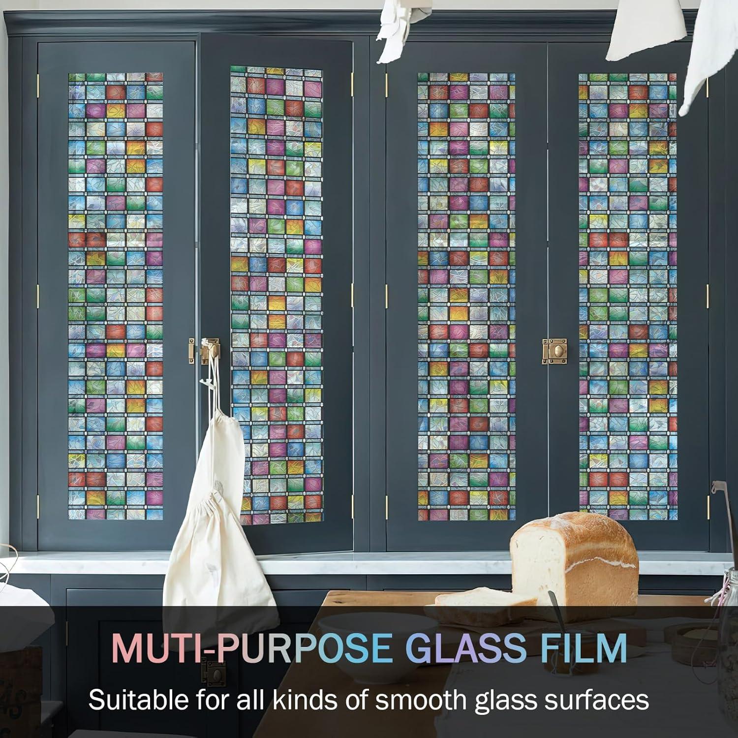 Película de Privacidad VELIMAX 45x200 cm Anti UV Multicolor