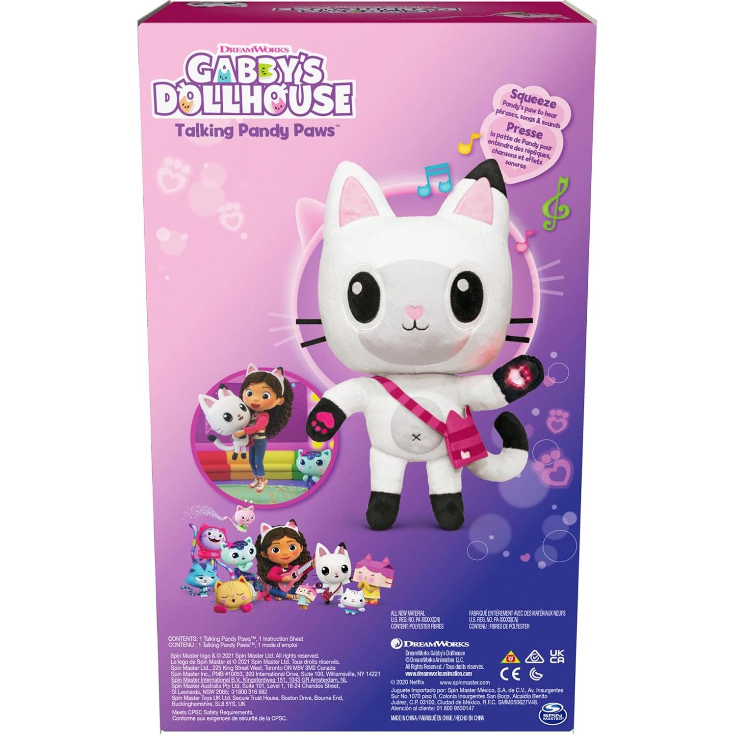 Peluche Pandy Paws que habla Gabby's Dollhouse 30 cm