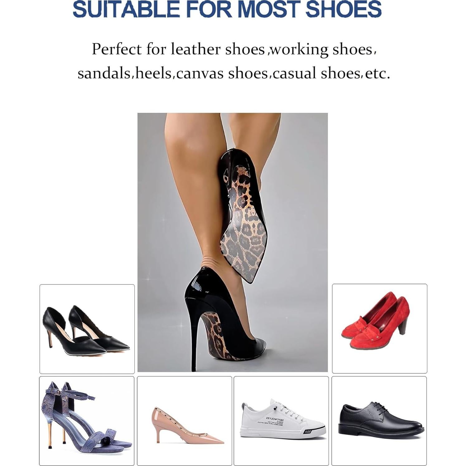 Protector de Suela Transparente BHXANZOU 15.24x10.16cm 4Pcs