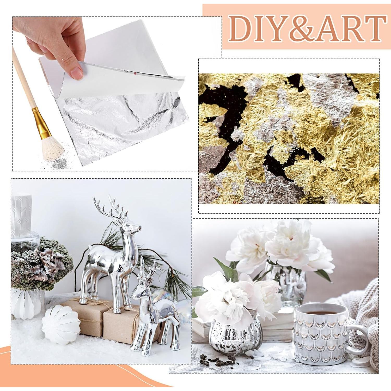 Cunhill Hojas de Folio Dorado 150 Unidades 14x14 cm Manualidades