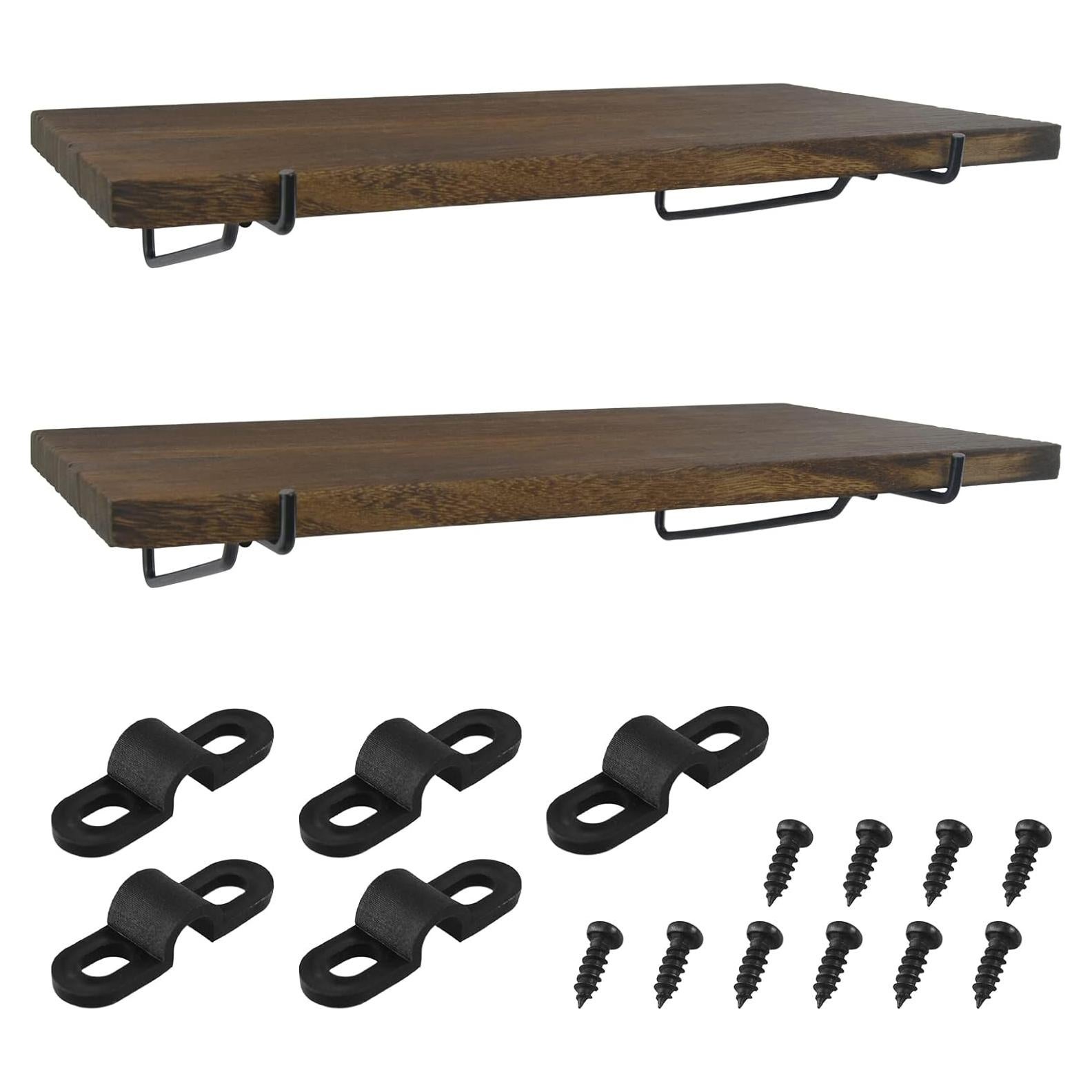 Estantes de Madera G.CORE 2 Pack para Tablero Perforado 36x18.5cm