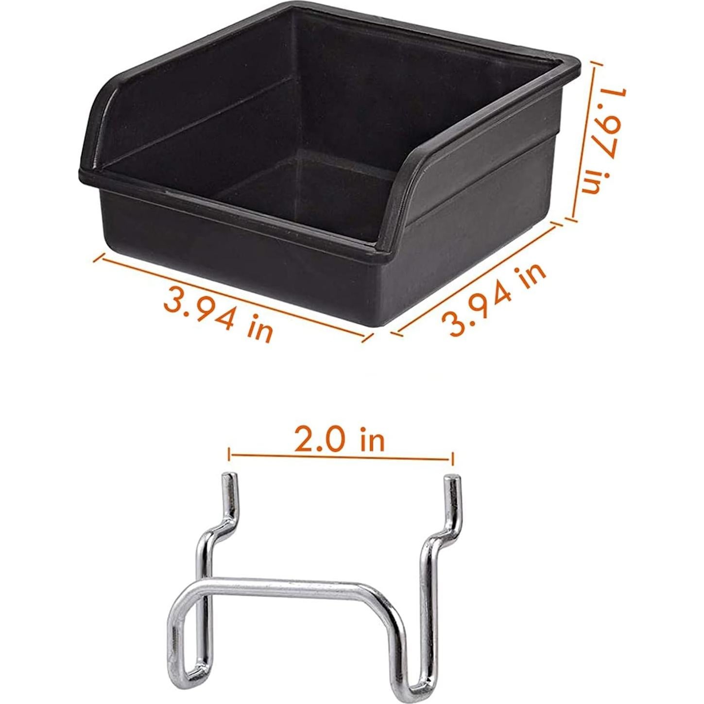 G.CORE 12 Contenedores y Ganchos para Tablero Perforado