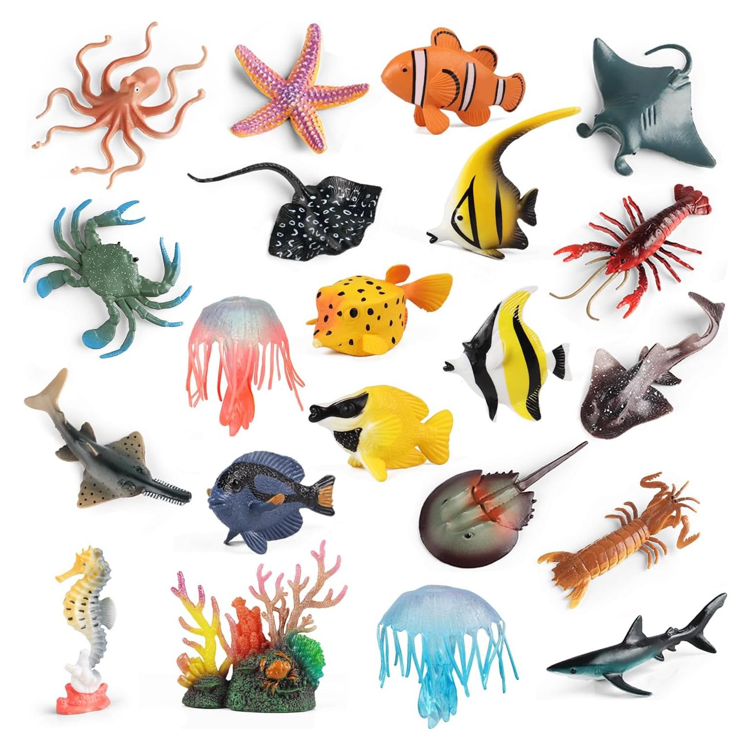 Figuras de Animales Marinos 21Pcs Kukifun - Juguetes Educativos
