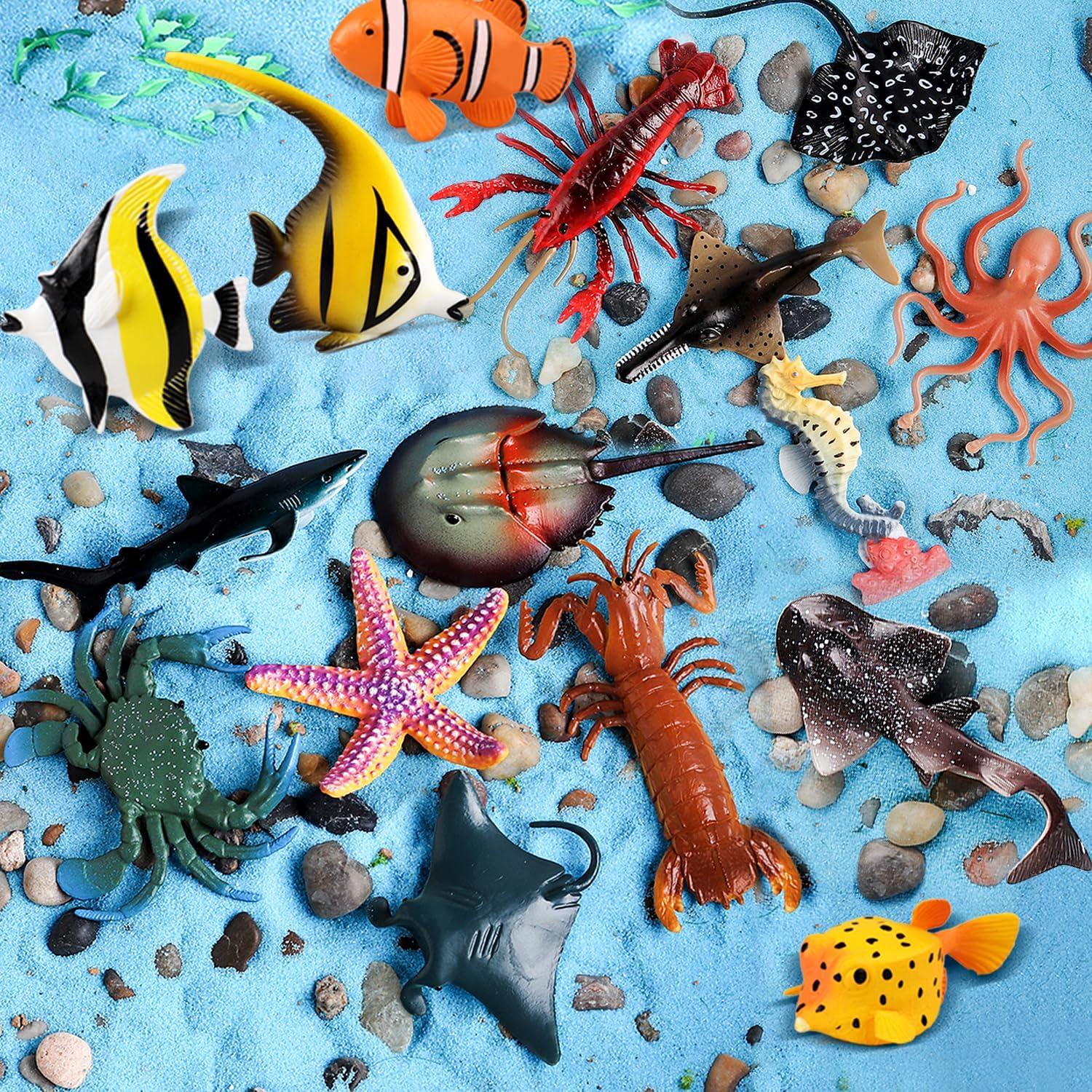 Figuras de Animales Marinos 21Pcs Kukifun - Juguetes Educativos