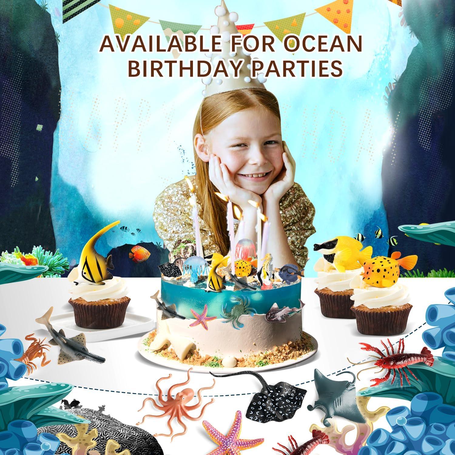 Figuras de Animales Marinos 21Pcs Kukifun - Juguetes Educativos