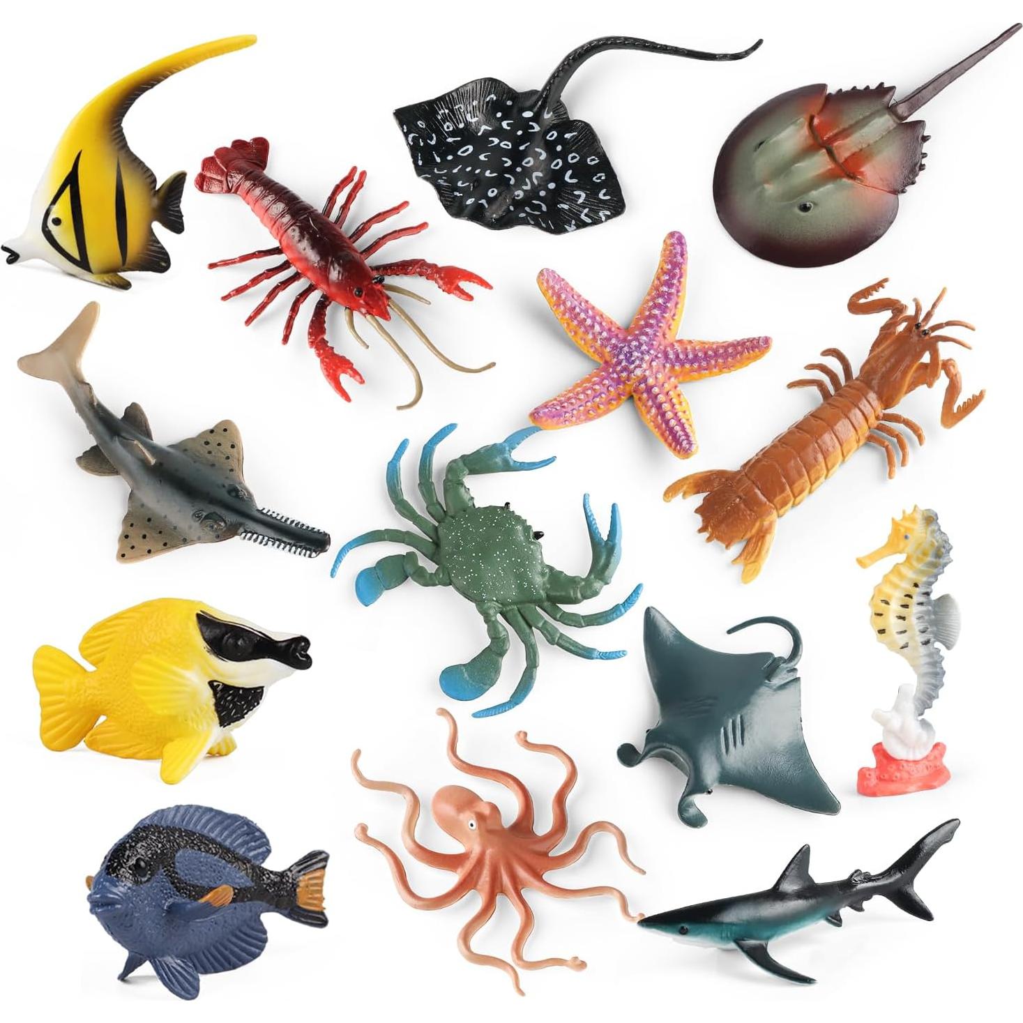 Figuras de Animales Marinos 21Pcs Kukifun - Juguetes Educativos