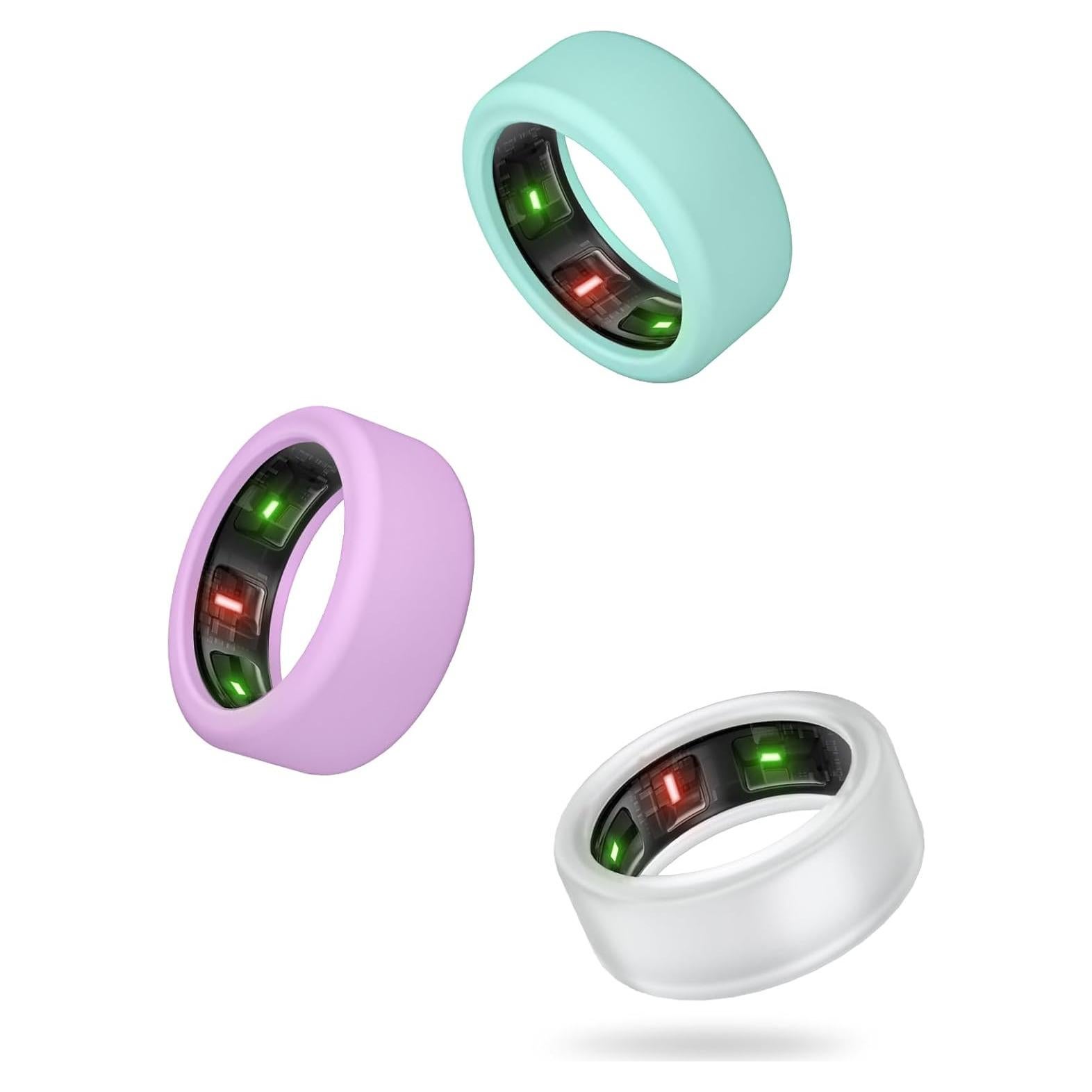 Funda de Silicona Wawoday para Anillo Oura Gen 3 - 3 Pack