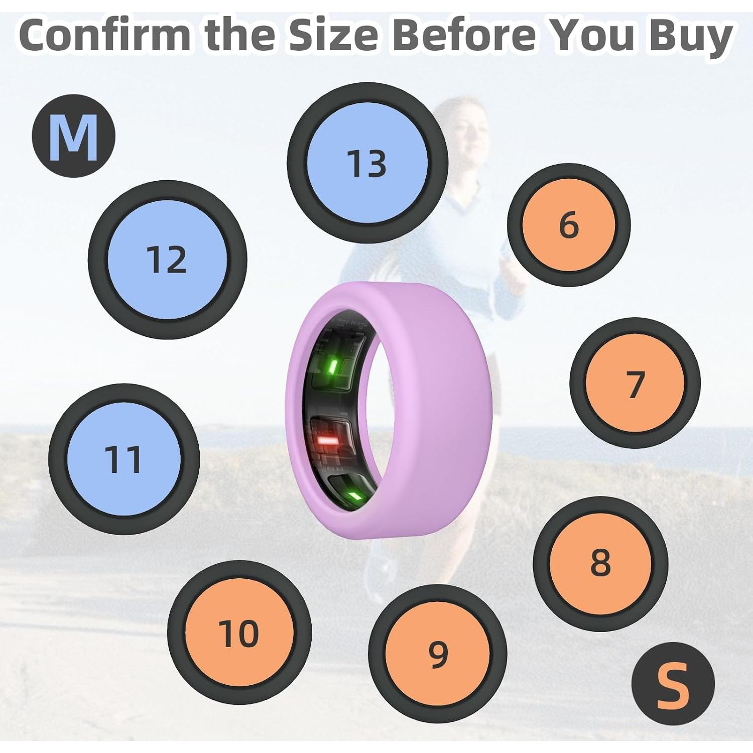 Funda de Silicona Wawoday para Anillo Oura Gen 3 - 3 Pack