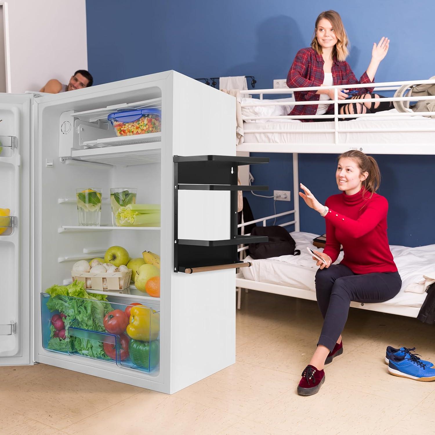 Estante Magnético Reallnaive para Mini Refrigerador Negro 24.9x15x31.5 cm