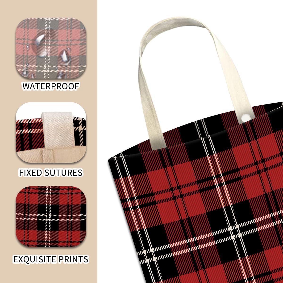 Basurero Colgante para Auto ABUIFDK Cuadrícula Negra y Roja